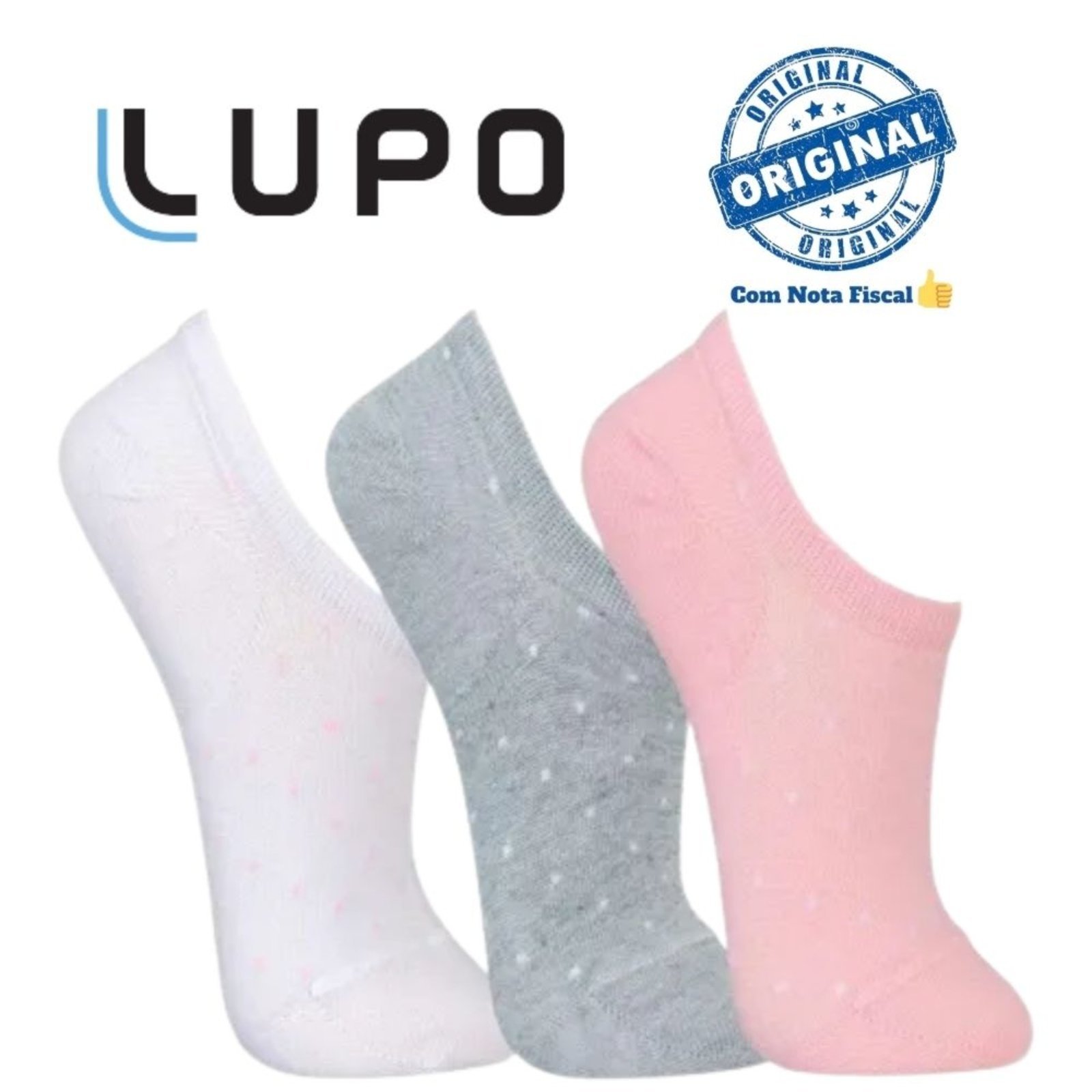 Kit 9 Pares Meias Qualidade Lupo Sport Soquete Femininas