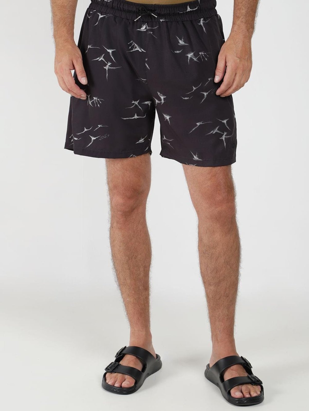 Calção Full Print Free Bird Masculino PRETO