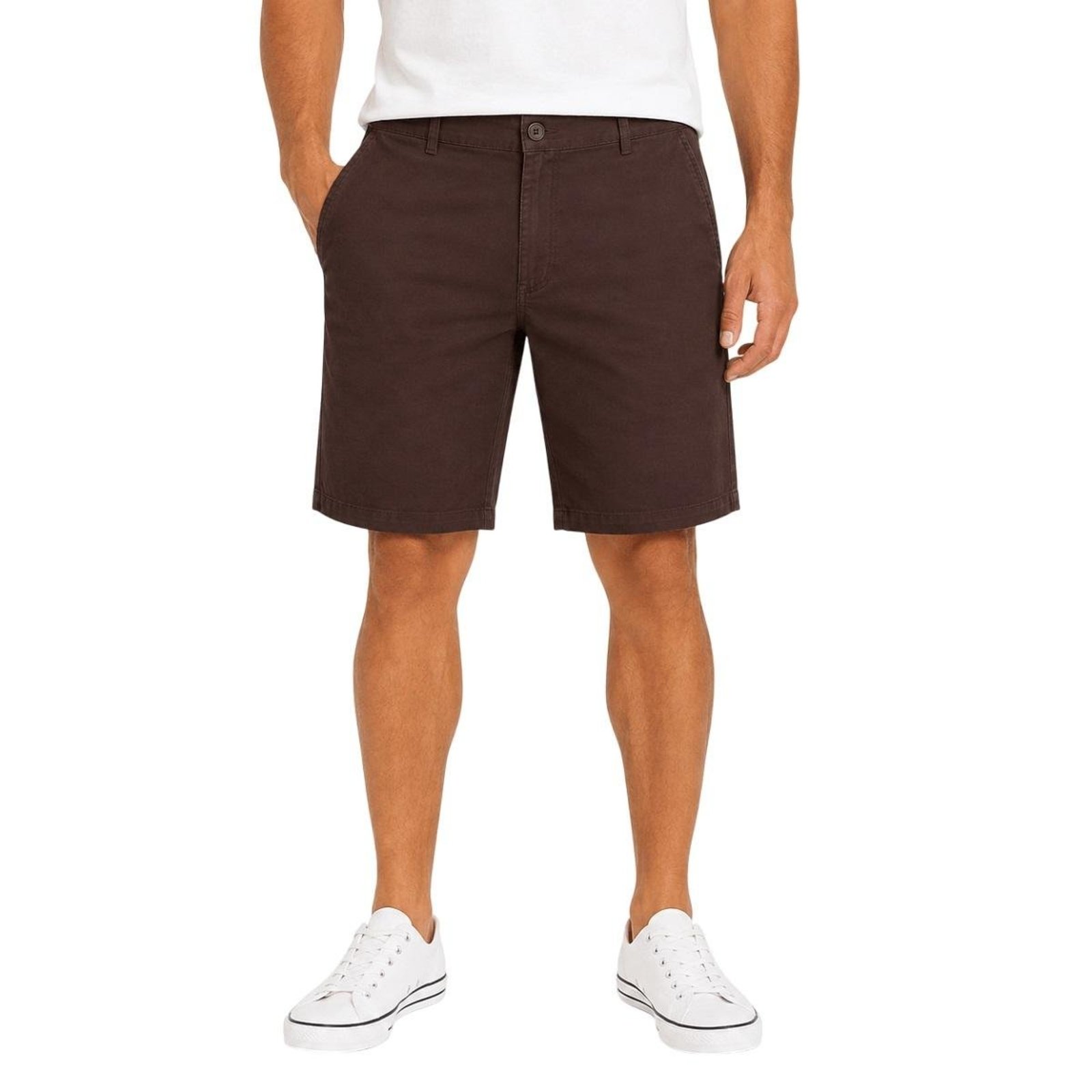 Bermuda Sarja Reta Pedal Casual Masculina Max Denim 12375 Marrom