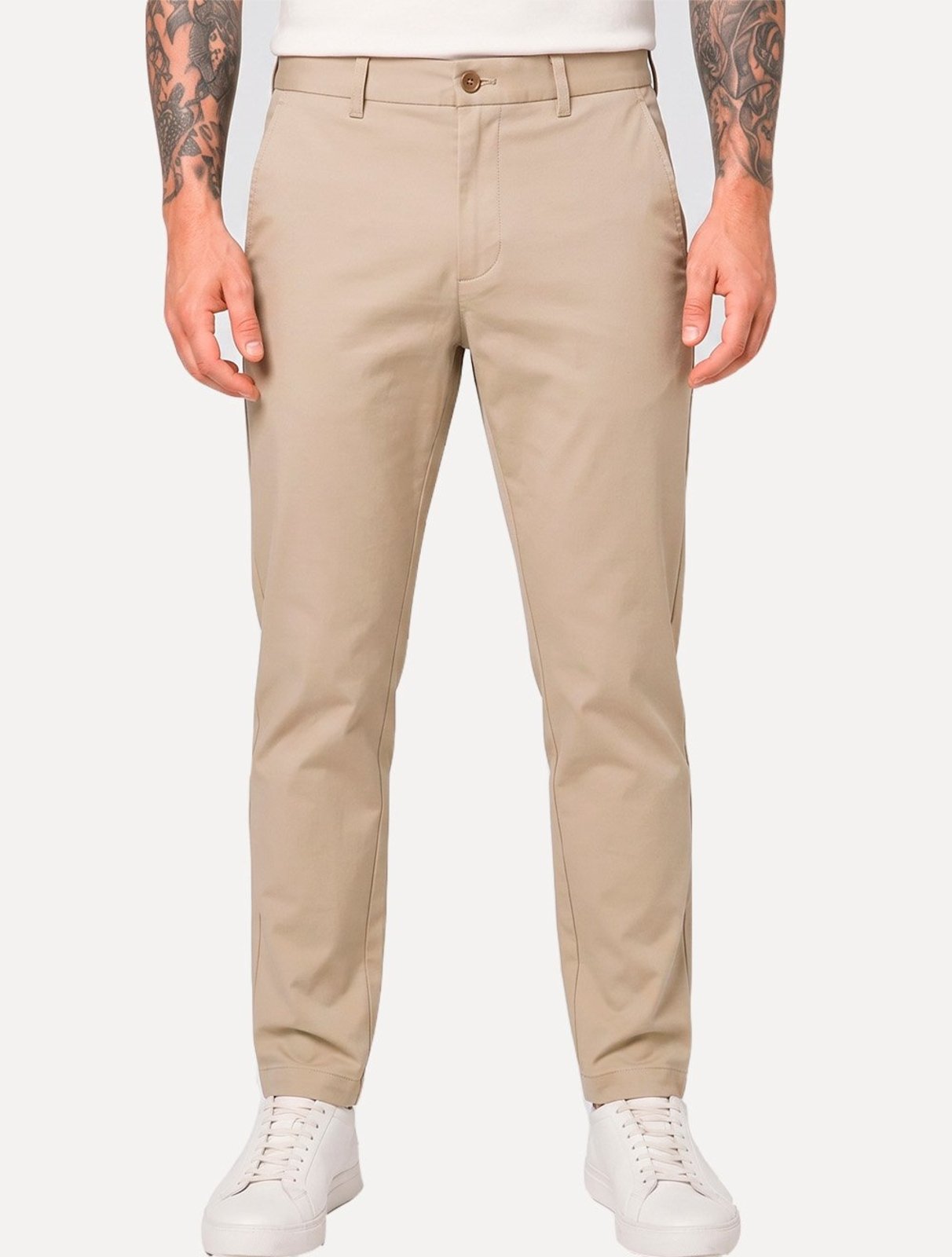 Calça K&J Black Masculina Travel Pack Tech Poliflex Cáqui Claro