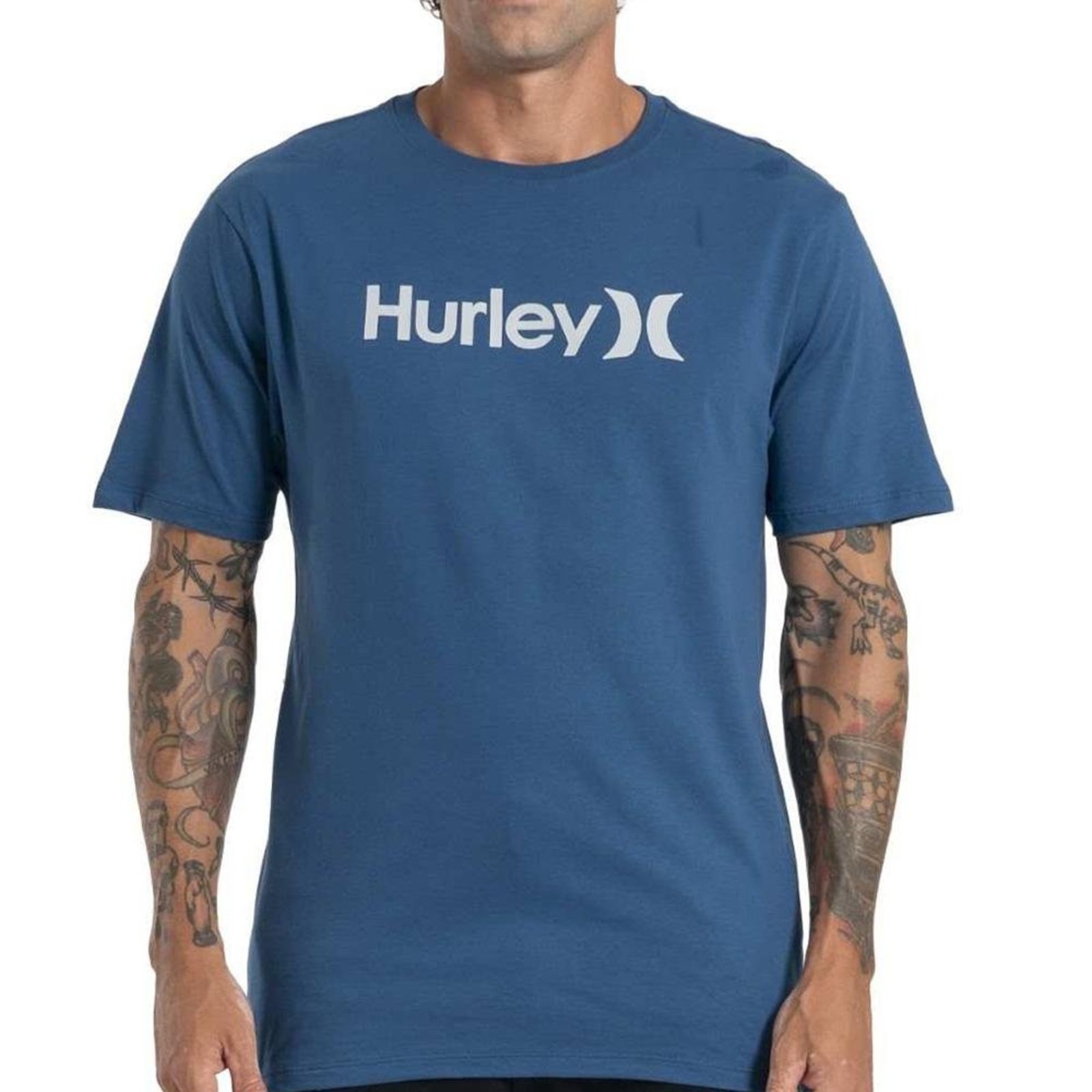Camiseta Hurley O&O Solid Over SM27 Masculina Marinho