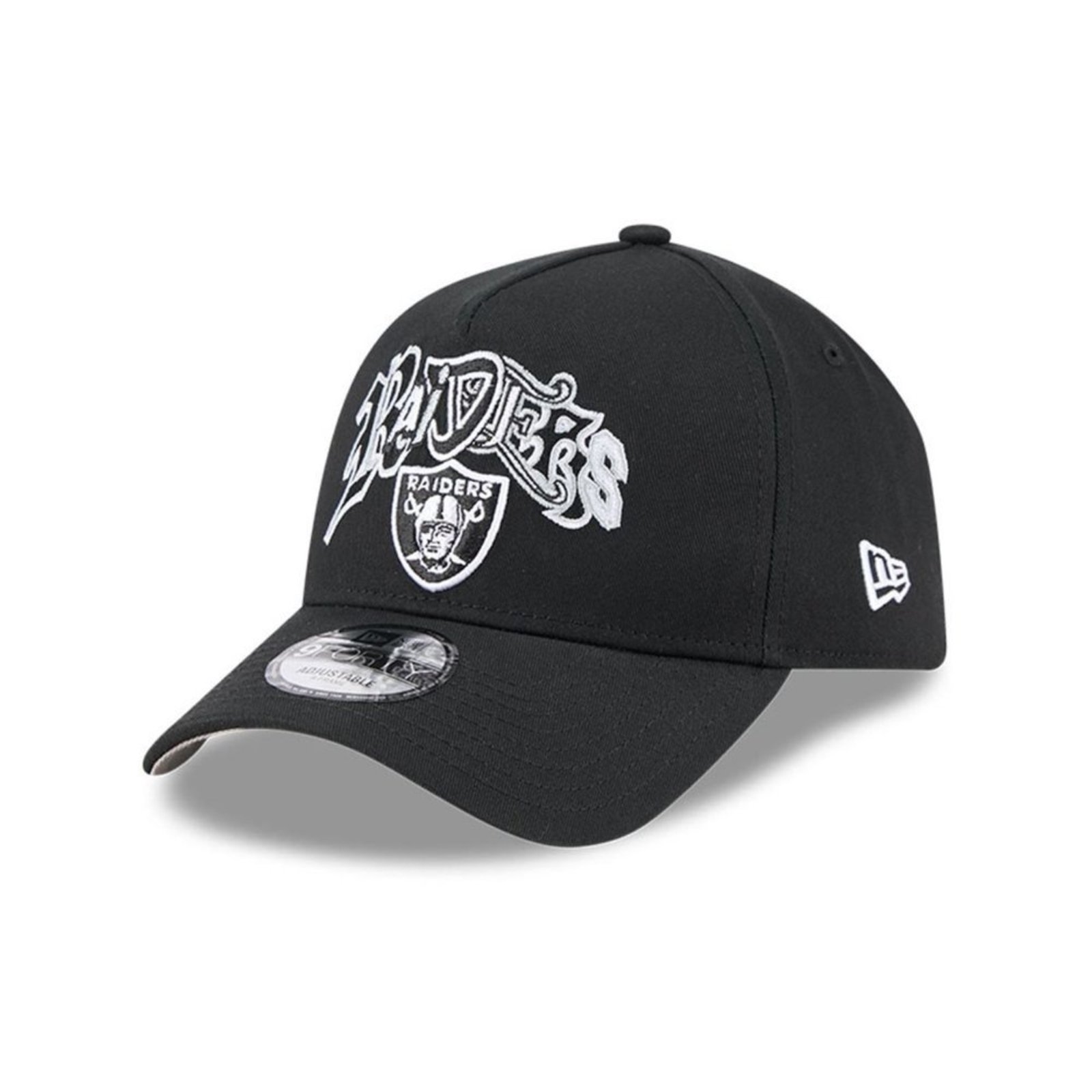 Bone New Era 9FORTY A-FRAME SNAPBACK Las Vegas Raiders Preto