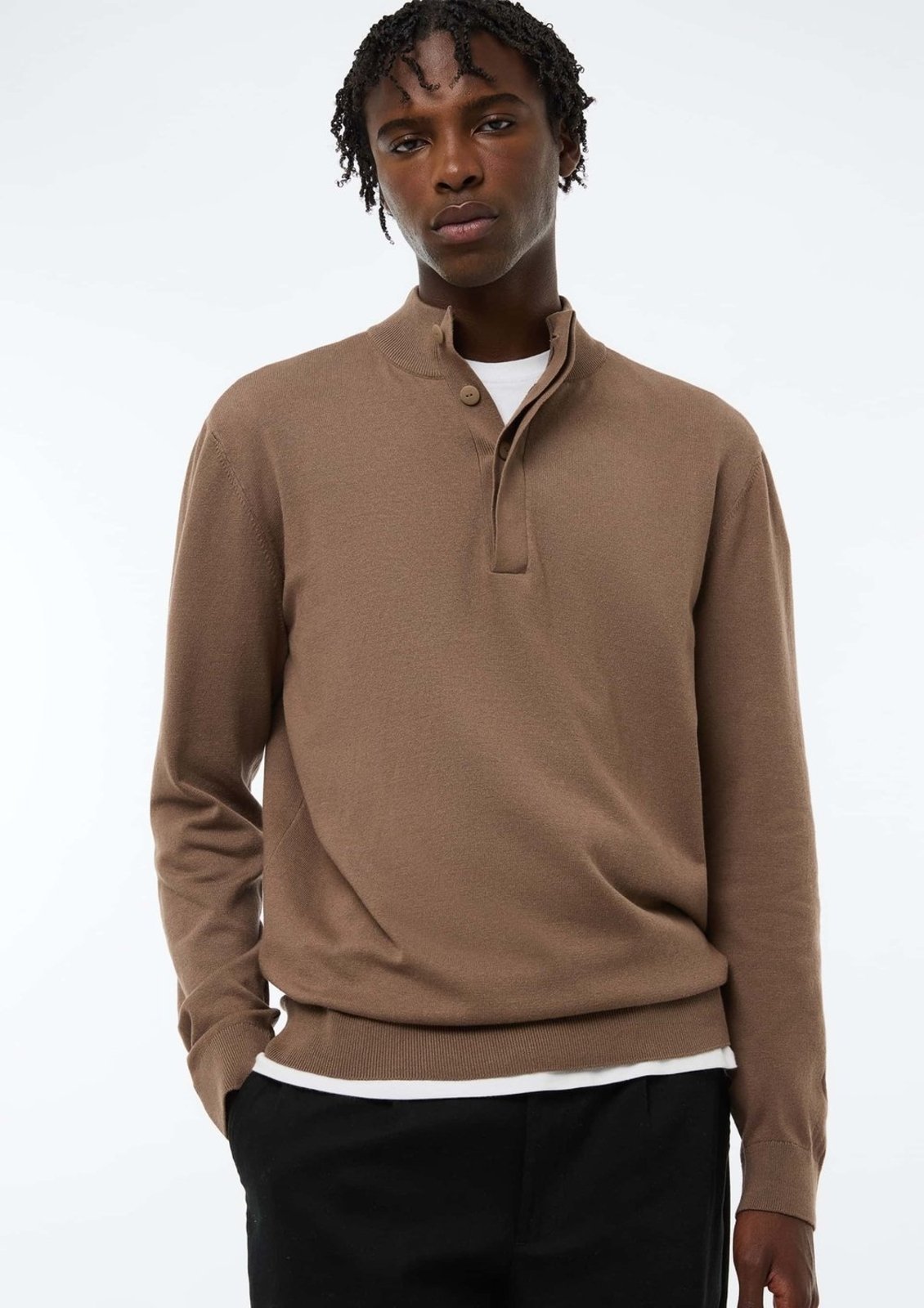 Blusão Masculino Gola Alta Em Tricô Hering