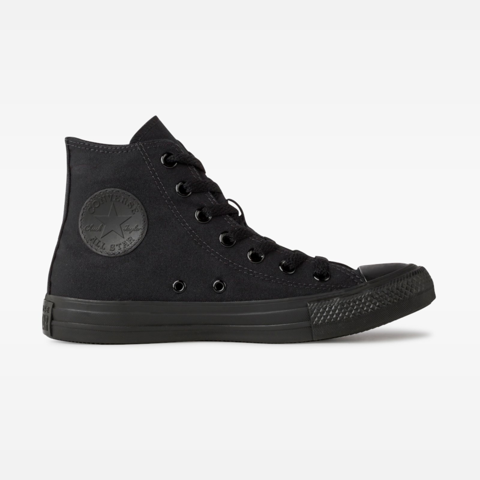 Converse Chuck Taylor All Star Monochrome Lona Cano Alto Preto