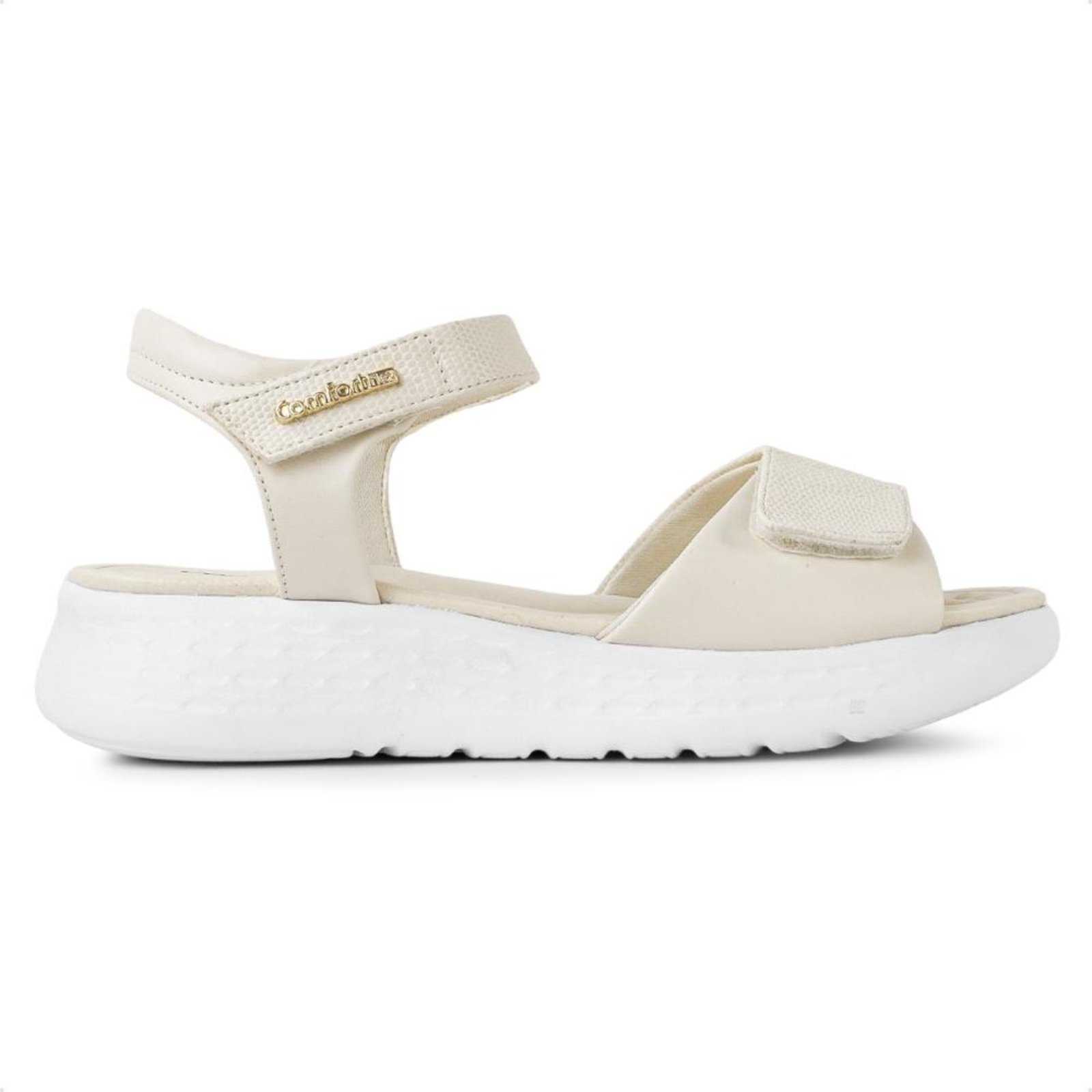 Sandália Comfortflex Ultra Conforto Feminina Bege