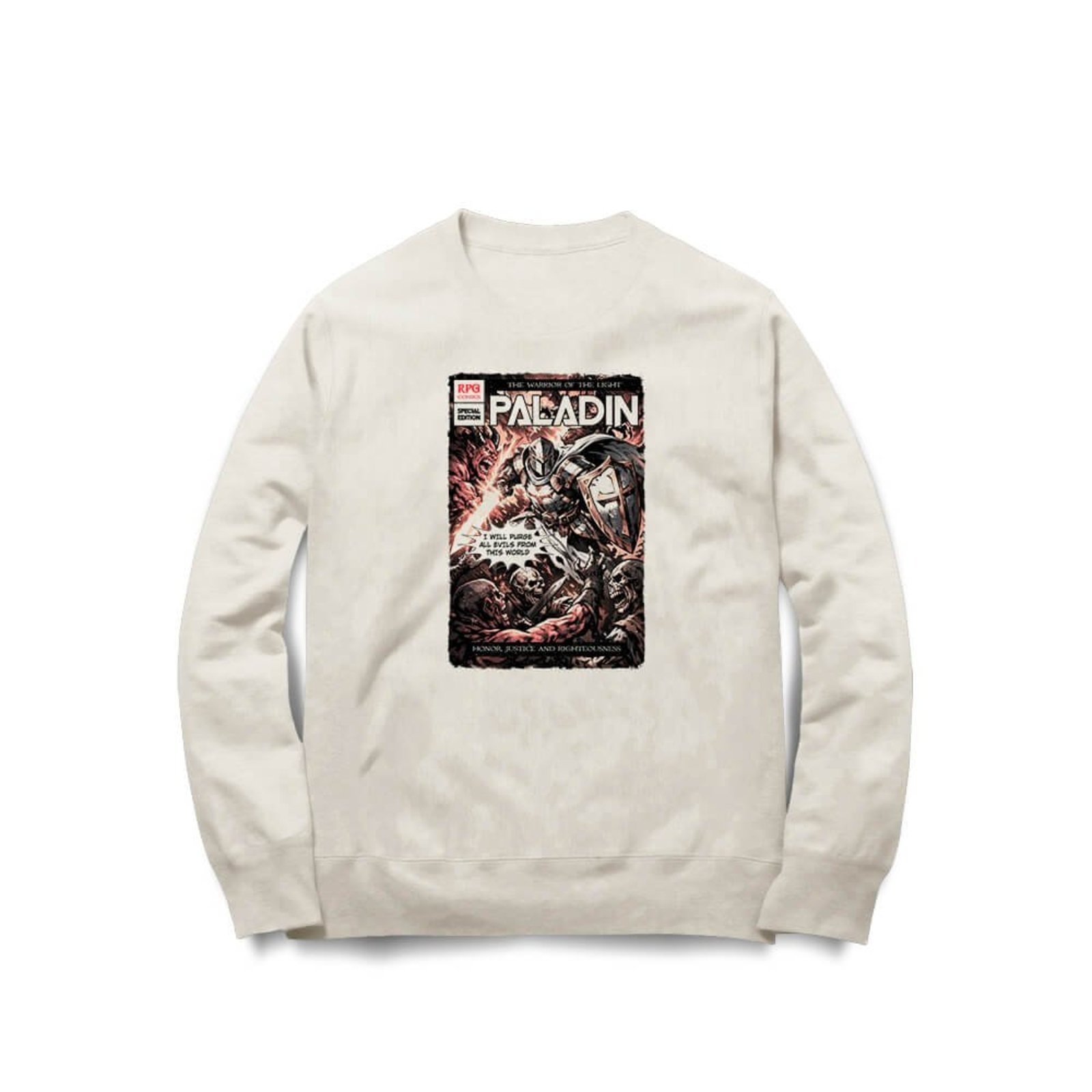 Moletom Paladin Comics - Off White
