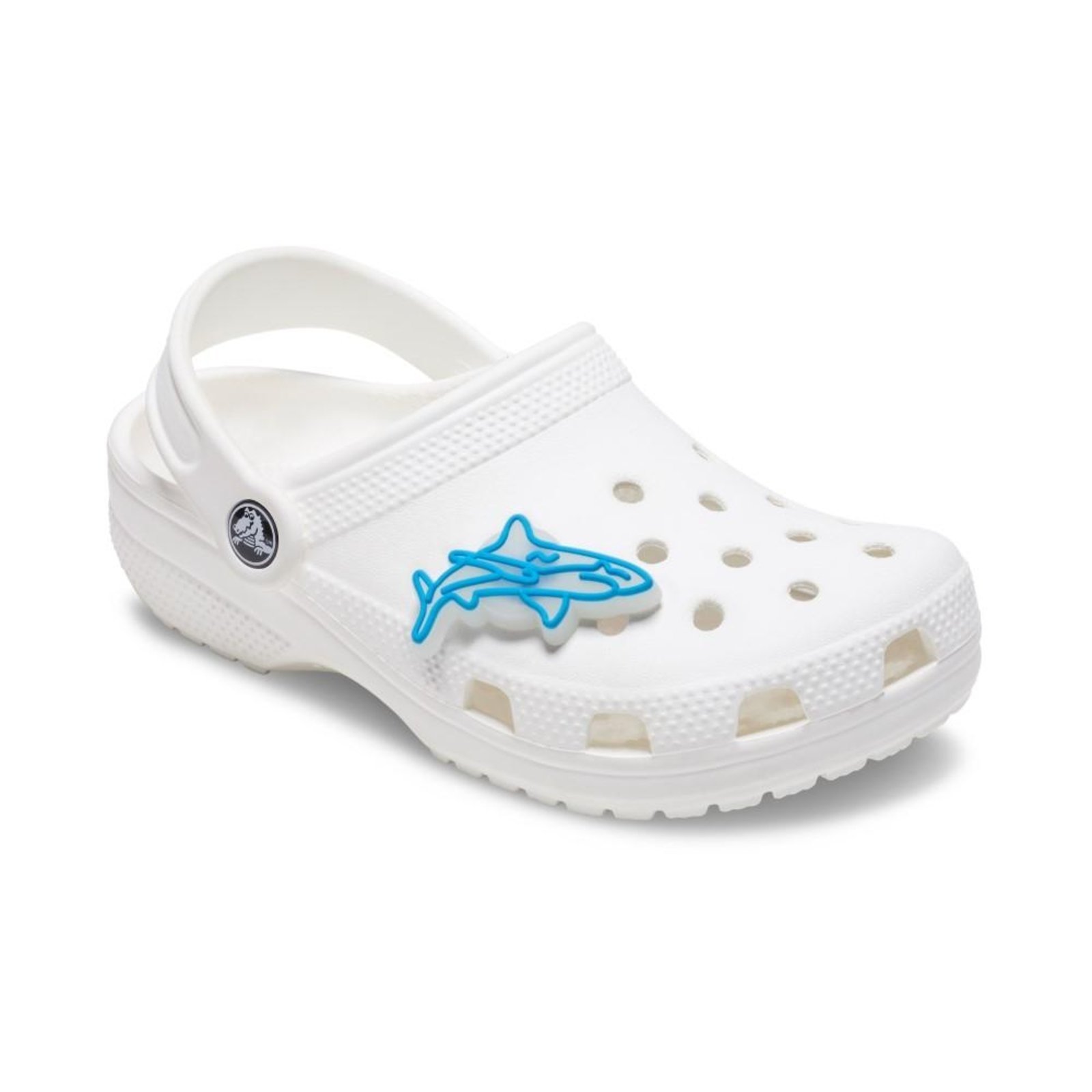 Vista 3 Infantil - Jibbitz™ Tubarão Com Led Crocs branco