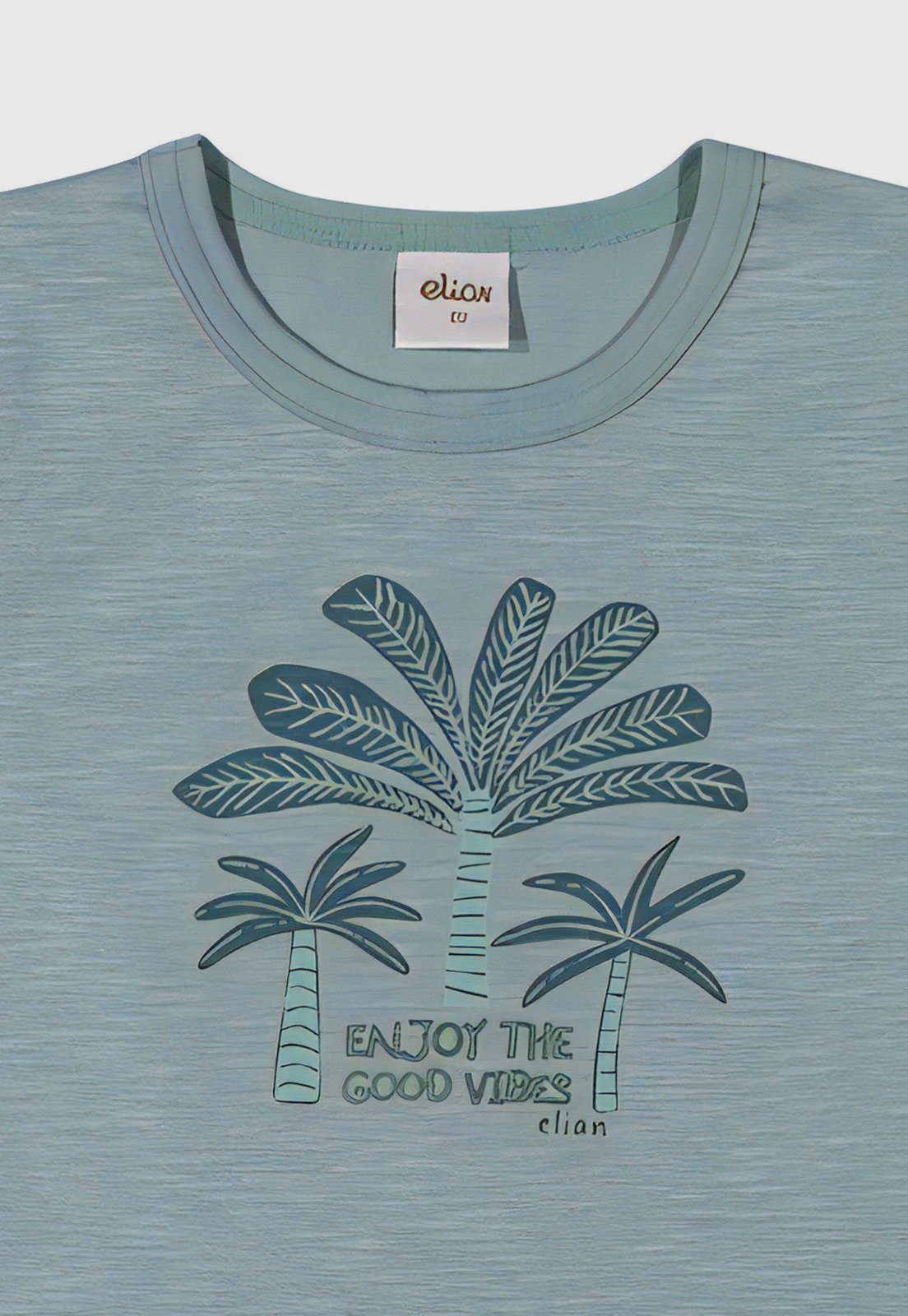 Vista 3 Infantil - Camiseta Elian Folhagem marrom Elian marrom
