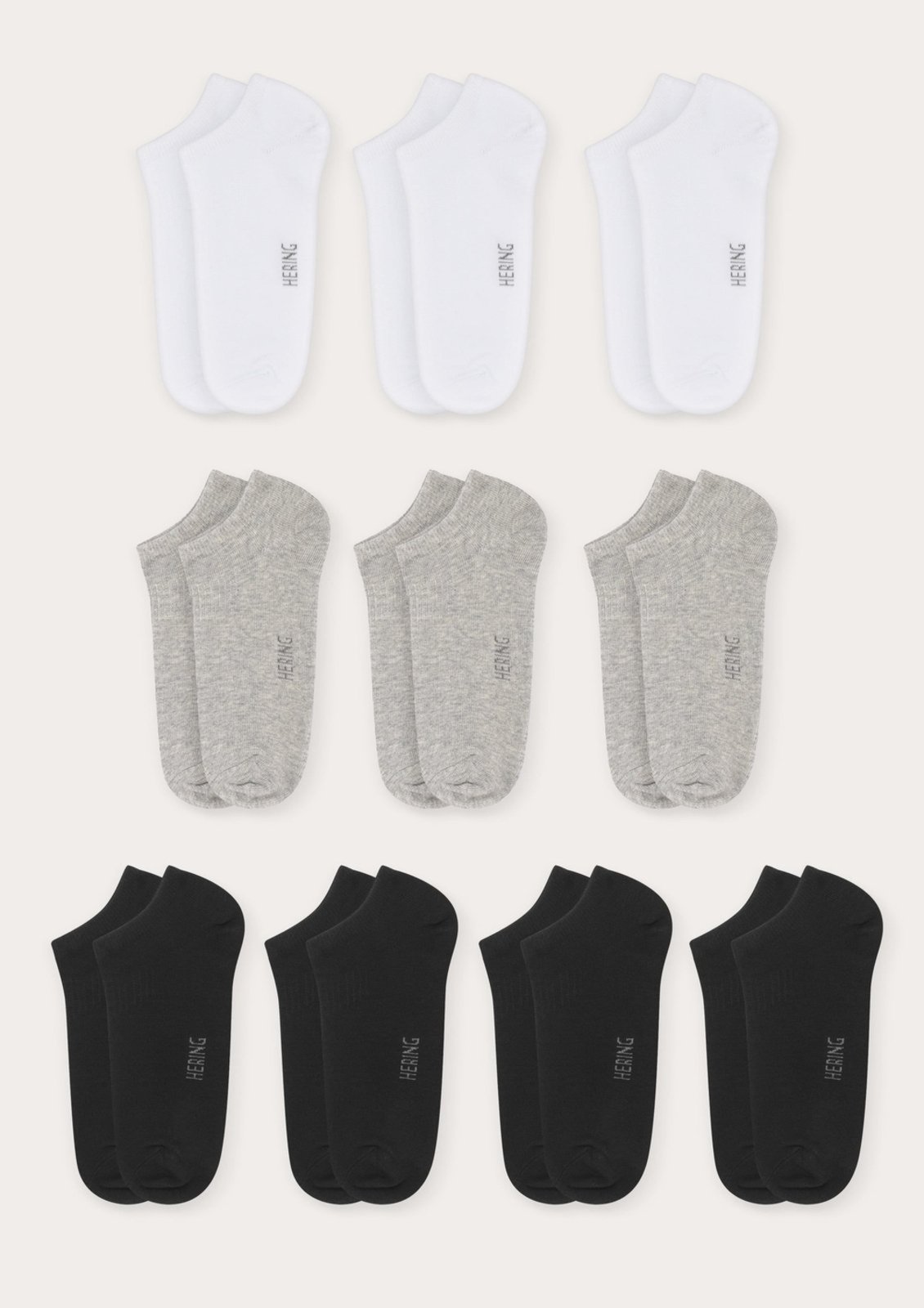 Kit 10 Pares De Meias Soquete Unissex Hering