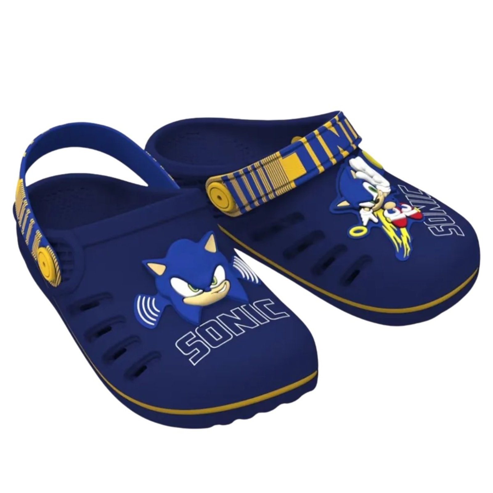 Infantil - Babuche Grendene Sonic Speed 22594 Grendene Azul Marinho