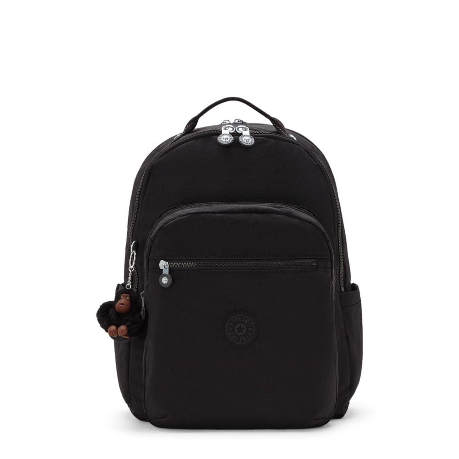 Vista 2 Mochila Kipling Seoul Lap True Black Preto preto black Kipling preto black