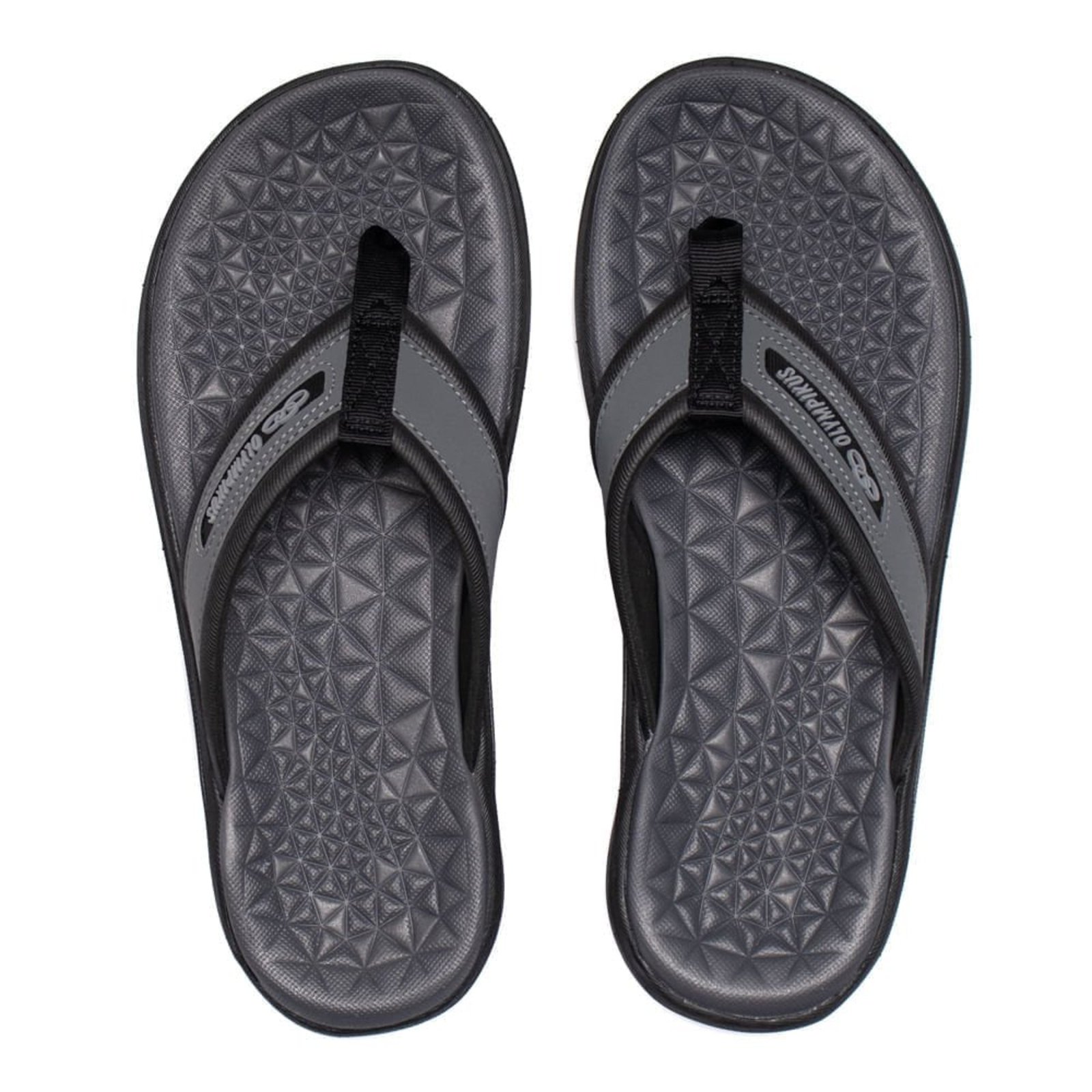 Infantil - Chinelo Masculino Olympikus 921 Plus Casual Preto/Cinza