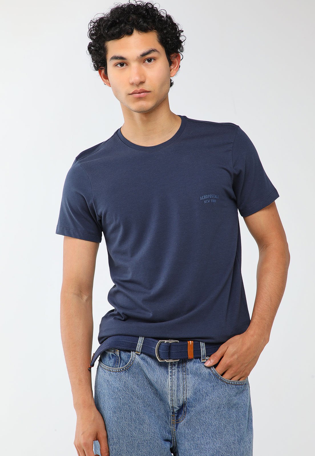 Camiseta Masculina Aeropostale Logo Azul Marinho