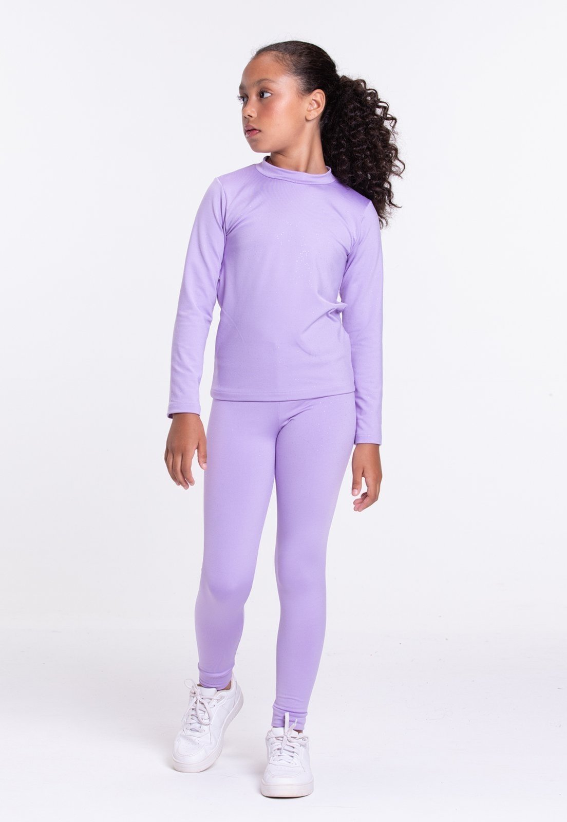 Infantil – Conjunto Térmico Brilhos Mágicos Lilás – Vida Costeira