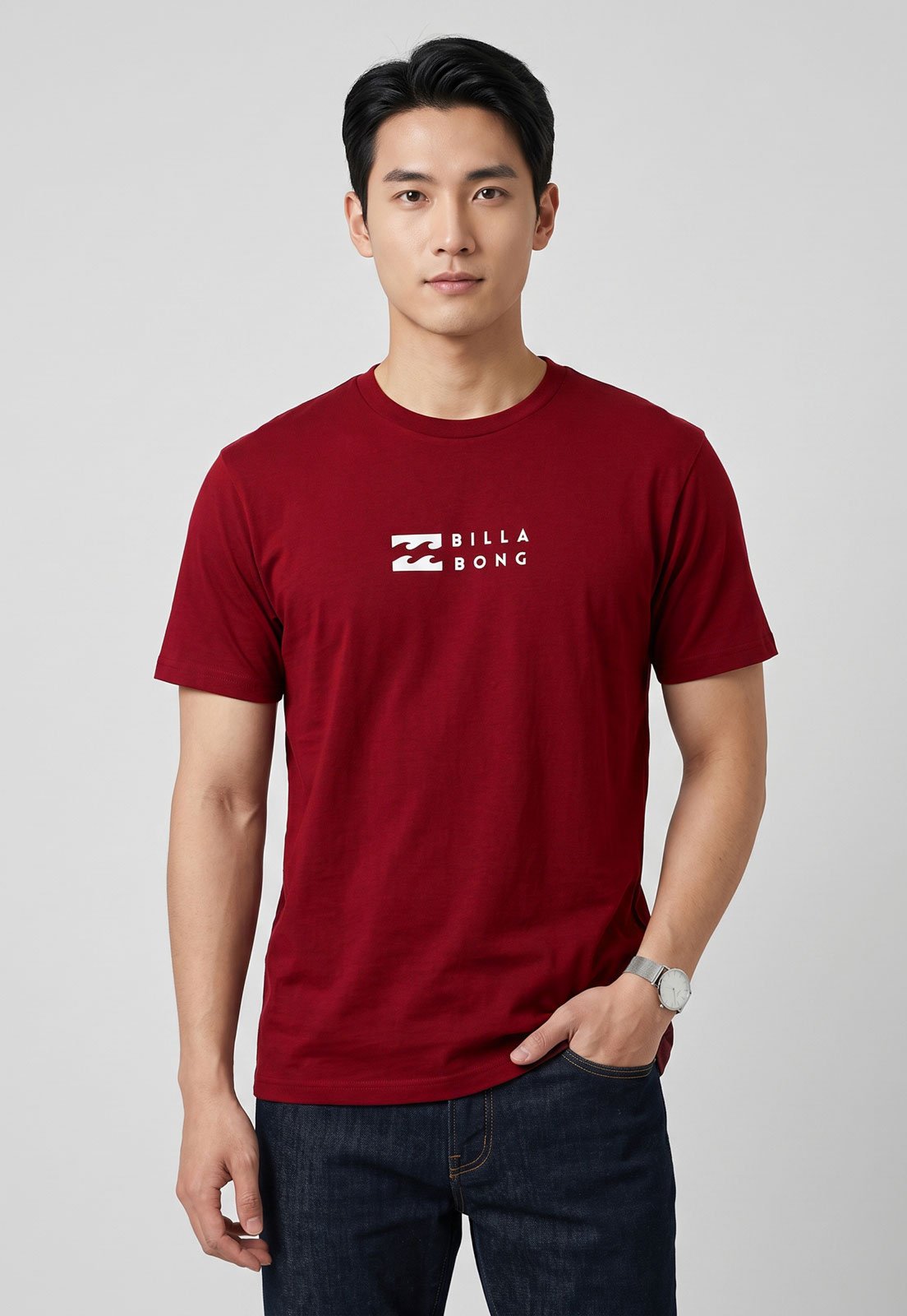 Camiseta Masculina Billabong United Vermelha