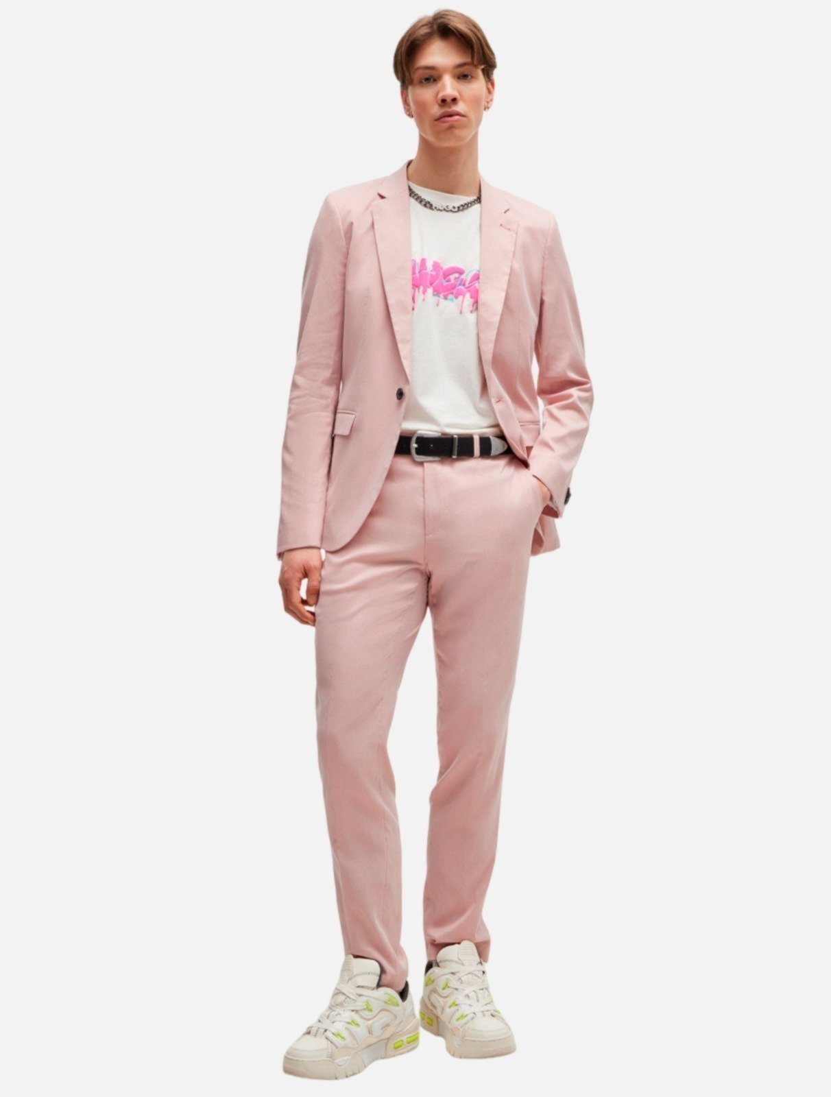 Camiseta Hugo Boss Regular Dacation Off White