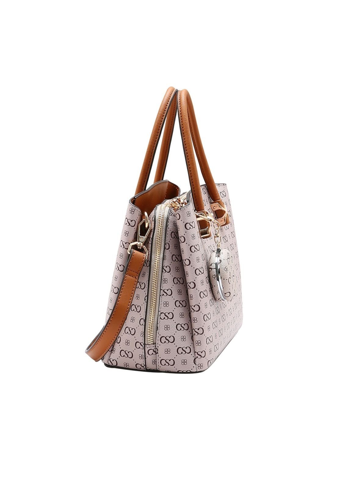 Vista 3 Bolsa Feminina Chenson Monograma Elegance 3485407 preto Chenson preto