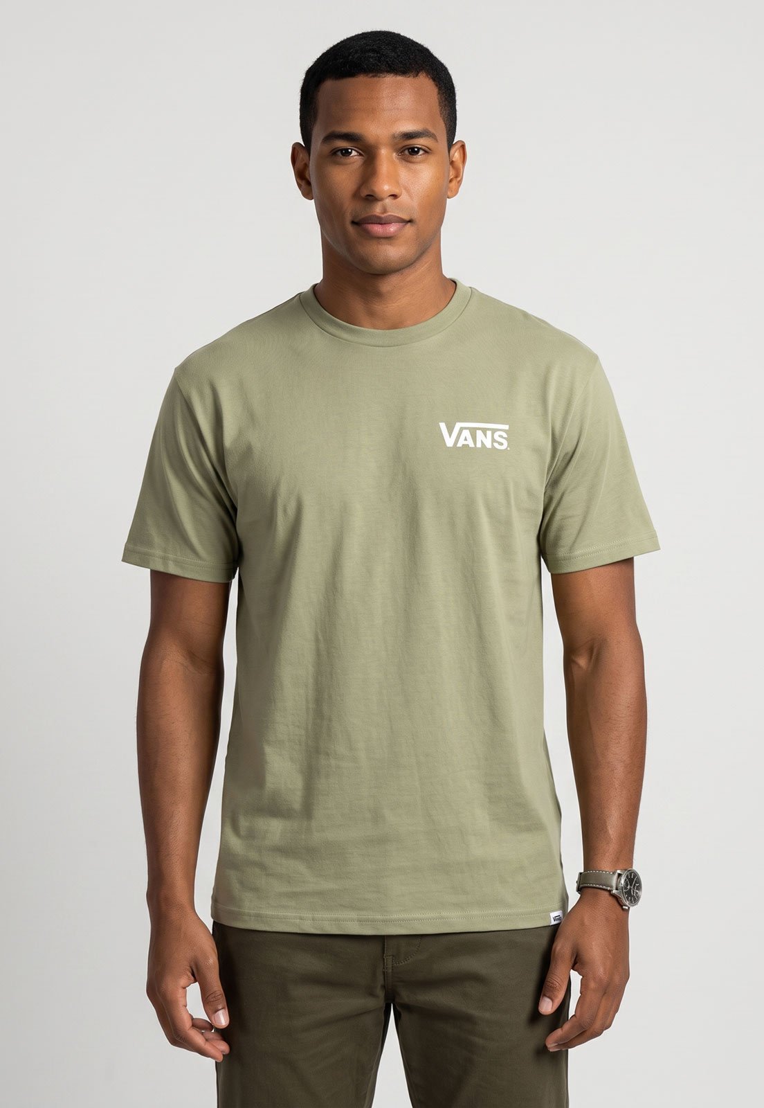 Camiseta Masculina Vans Overplay SS Tee Verde