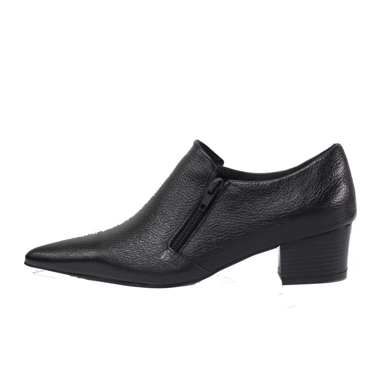 Sapato Social Feminino em Couro Salto Grosso 4 cm