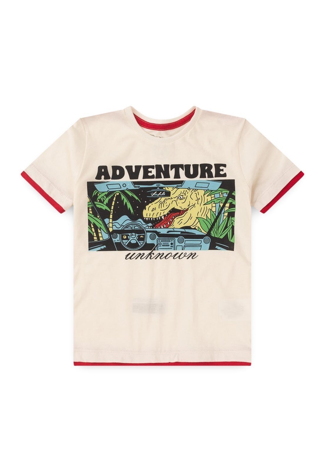 Vista 3 Infantil - Conjunto Bem Vestir Dino Camiseta e Bermuda off-white BEM VESTIR off-white