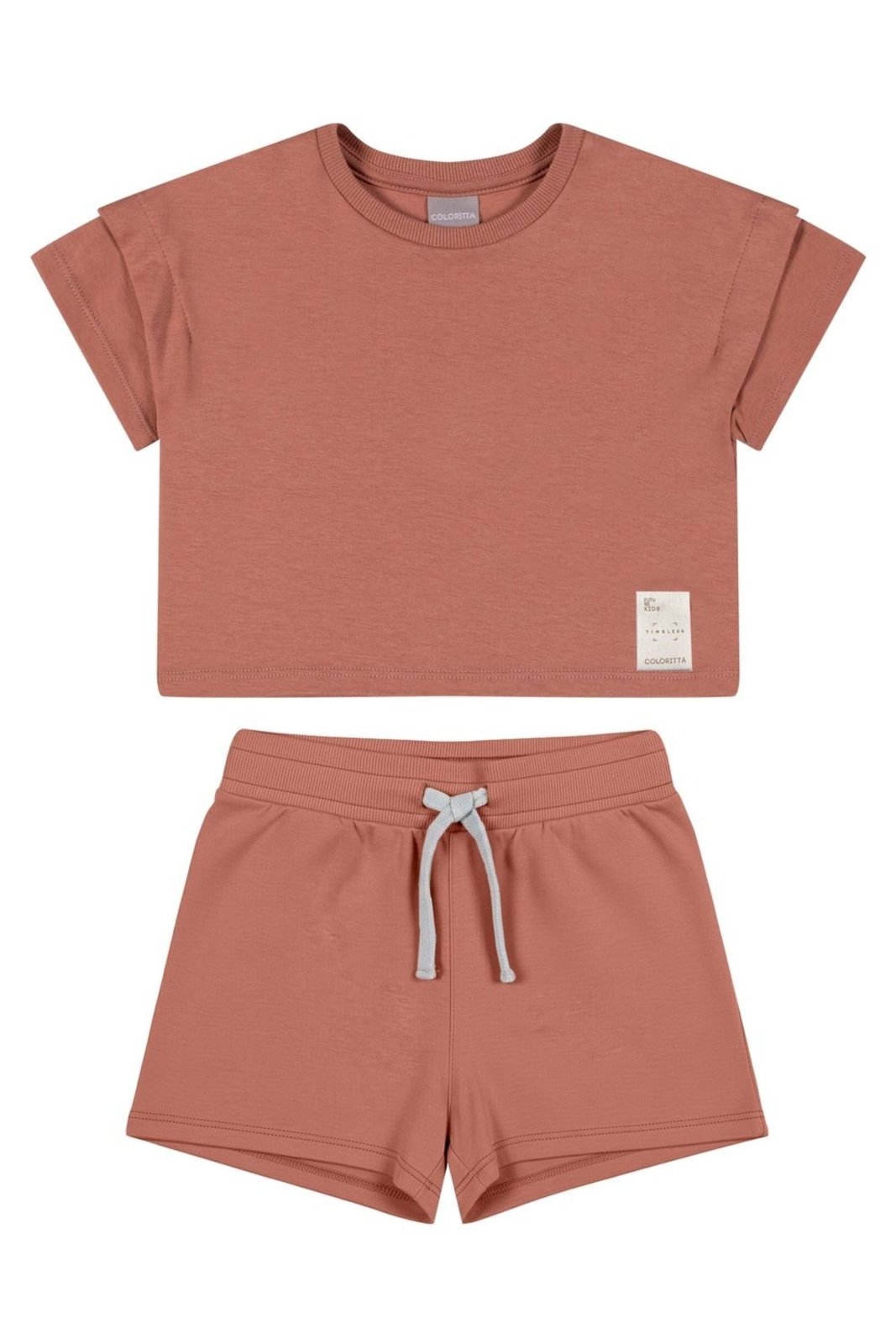 Infantil - Conjunto Menina Timeless Curto Colorittá Marrom
