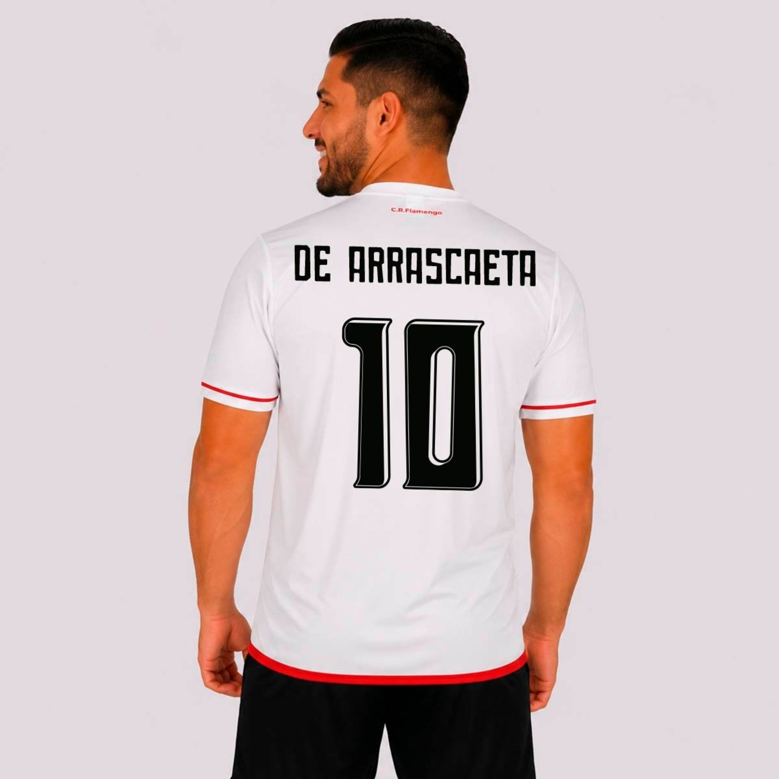Camisa Flamengo Approval Branca 10 De Arrascaeta