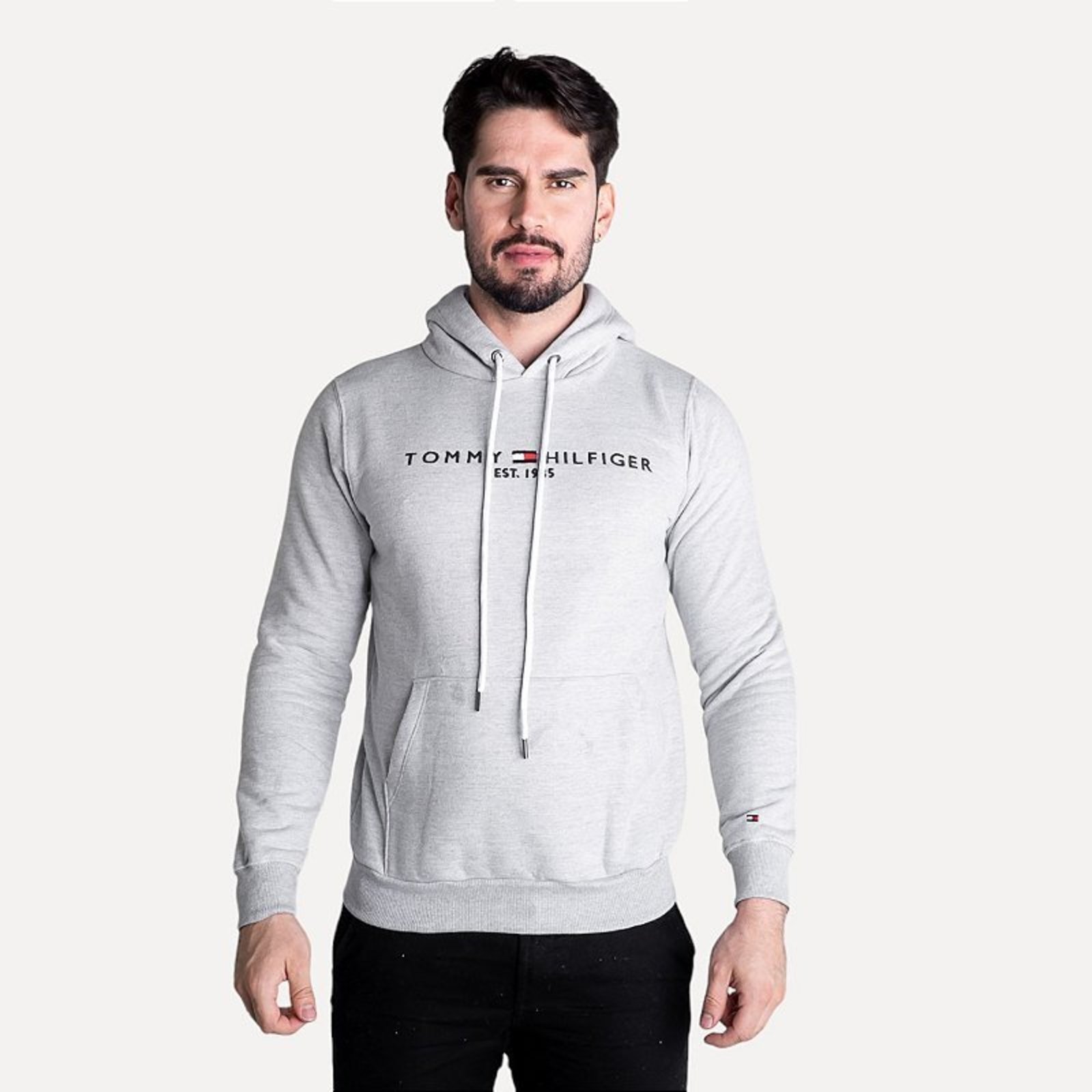 Moletom Tommy Hilfiger 1985 Cinza