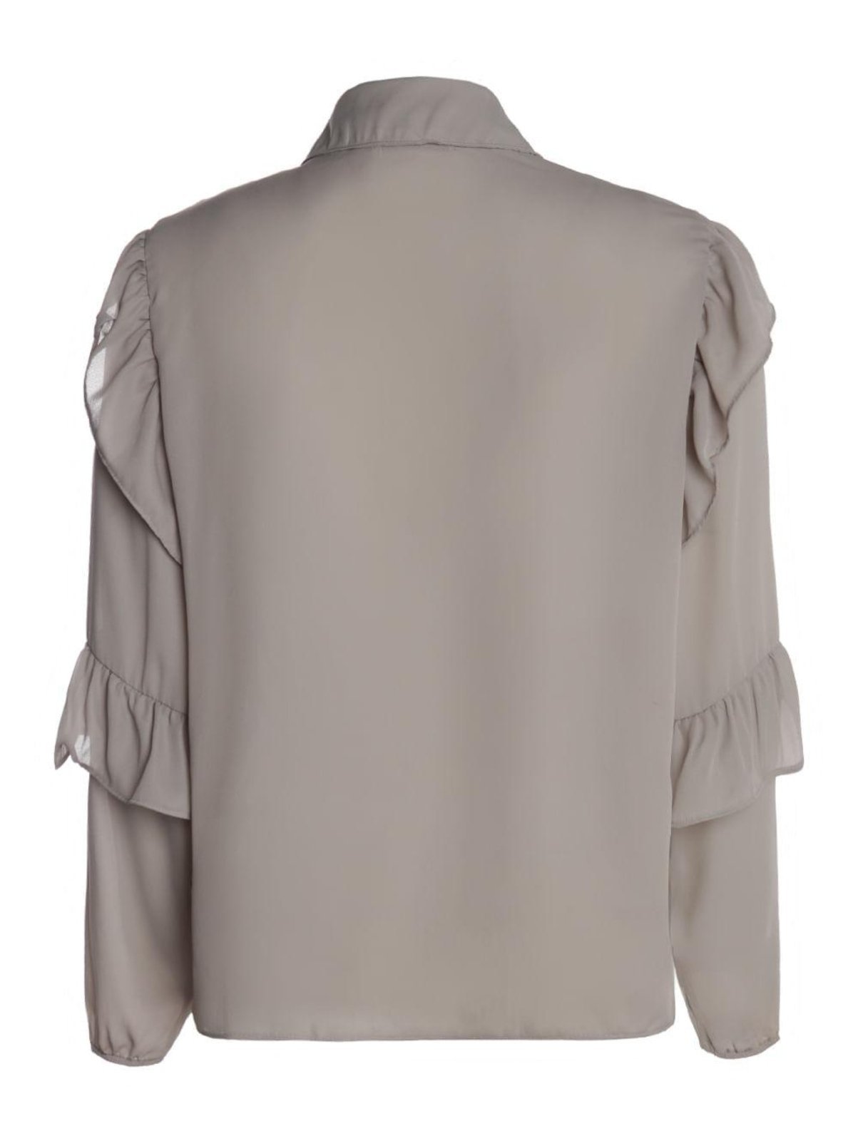 Vista 3 Camisa Crepe Autentique Feminina CLARO cinza Autentique cinza