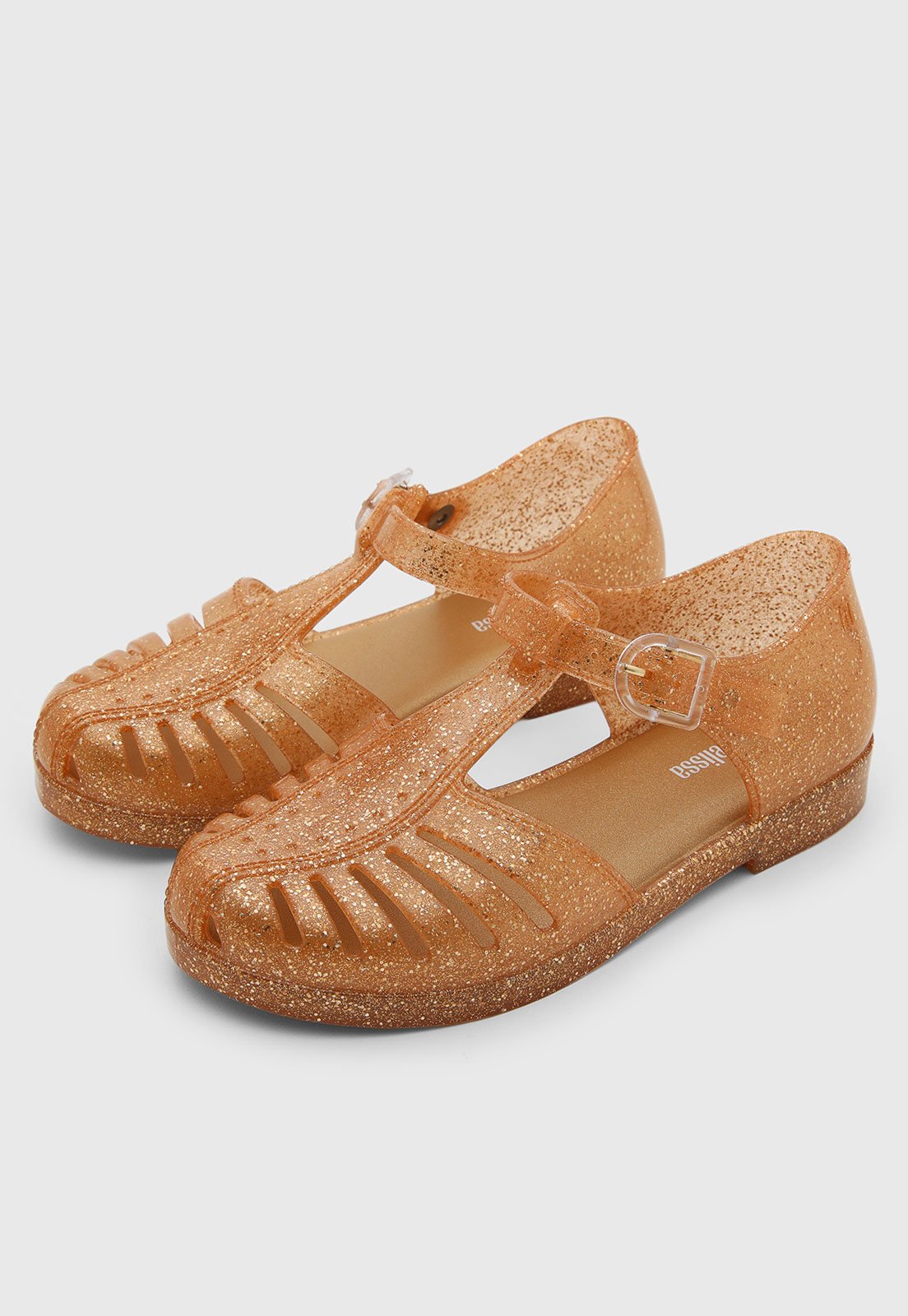 Infantil - Sandália Mini Melissa Glitter Dourada