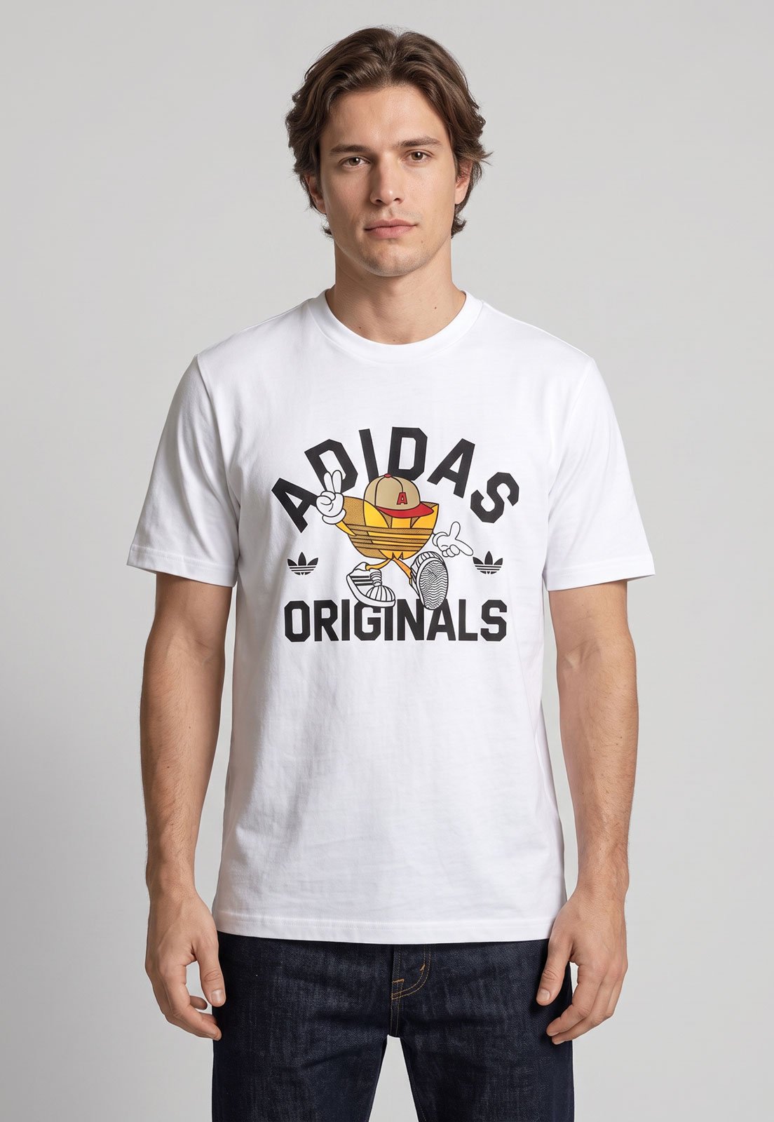Camiseta Masculina adidas Originals GFX Branca