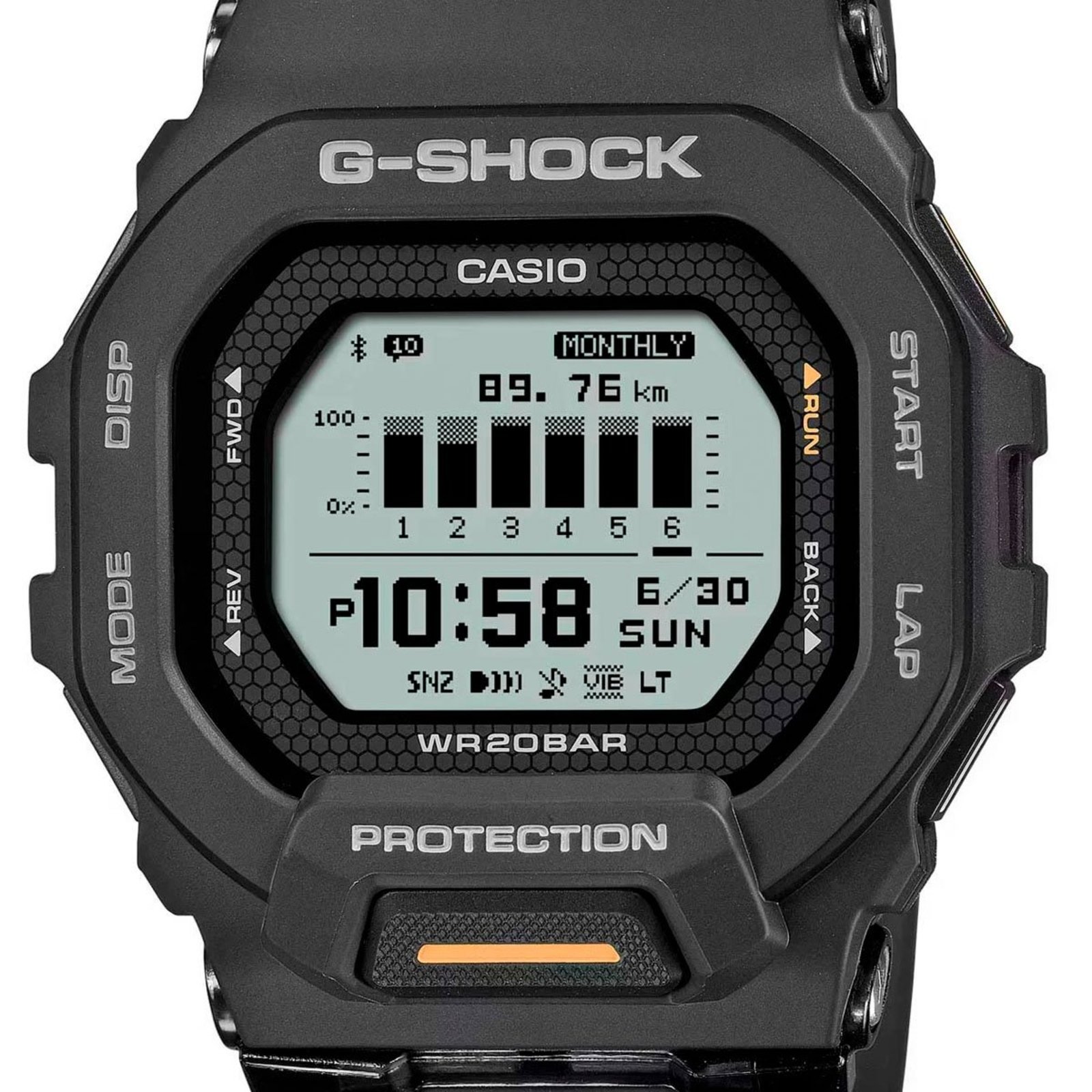 Relógio Casio G-Shock G-squad GBD-200-1A1DR | Preto