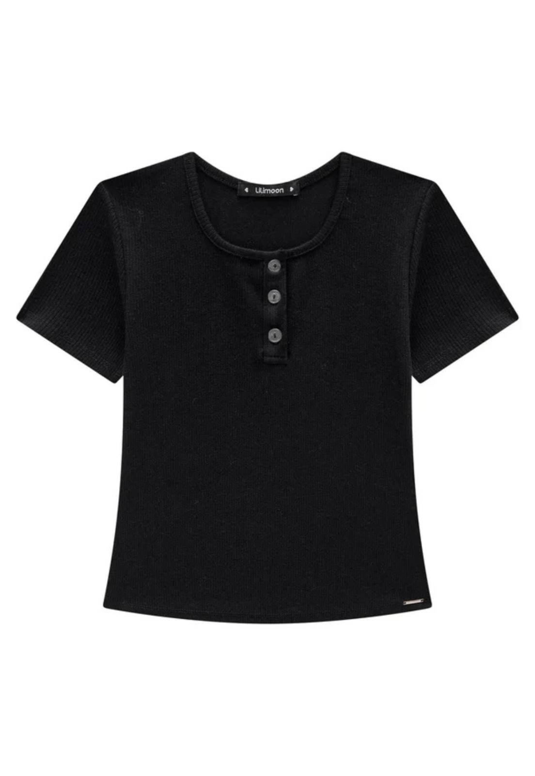 Infantil – Blusa Menina em Ribana Lilimoon Off White