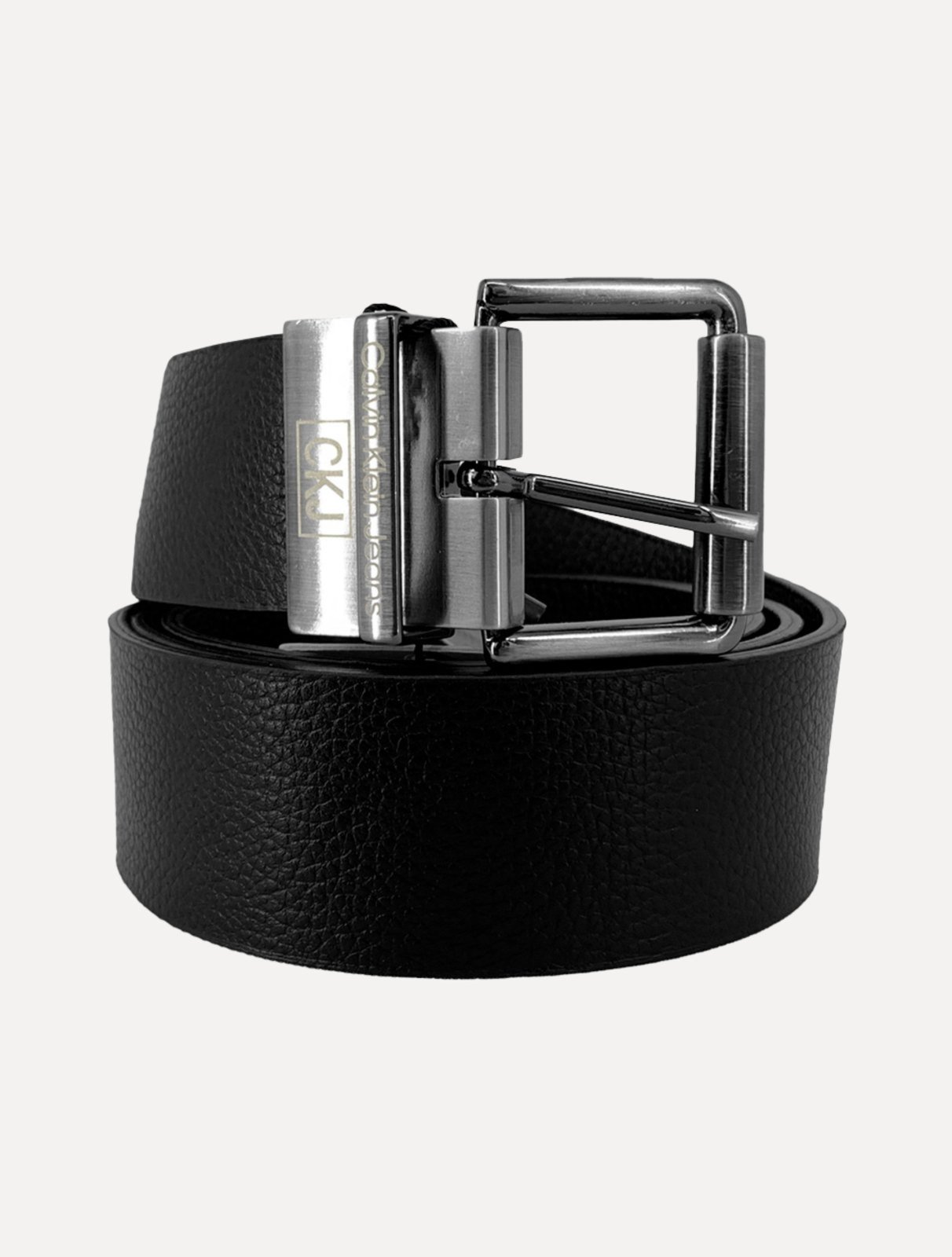 Cinto Calvin Klein Jeans Masculino Double Face Preto