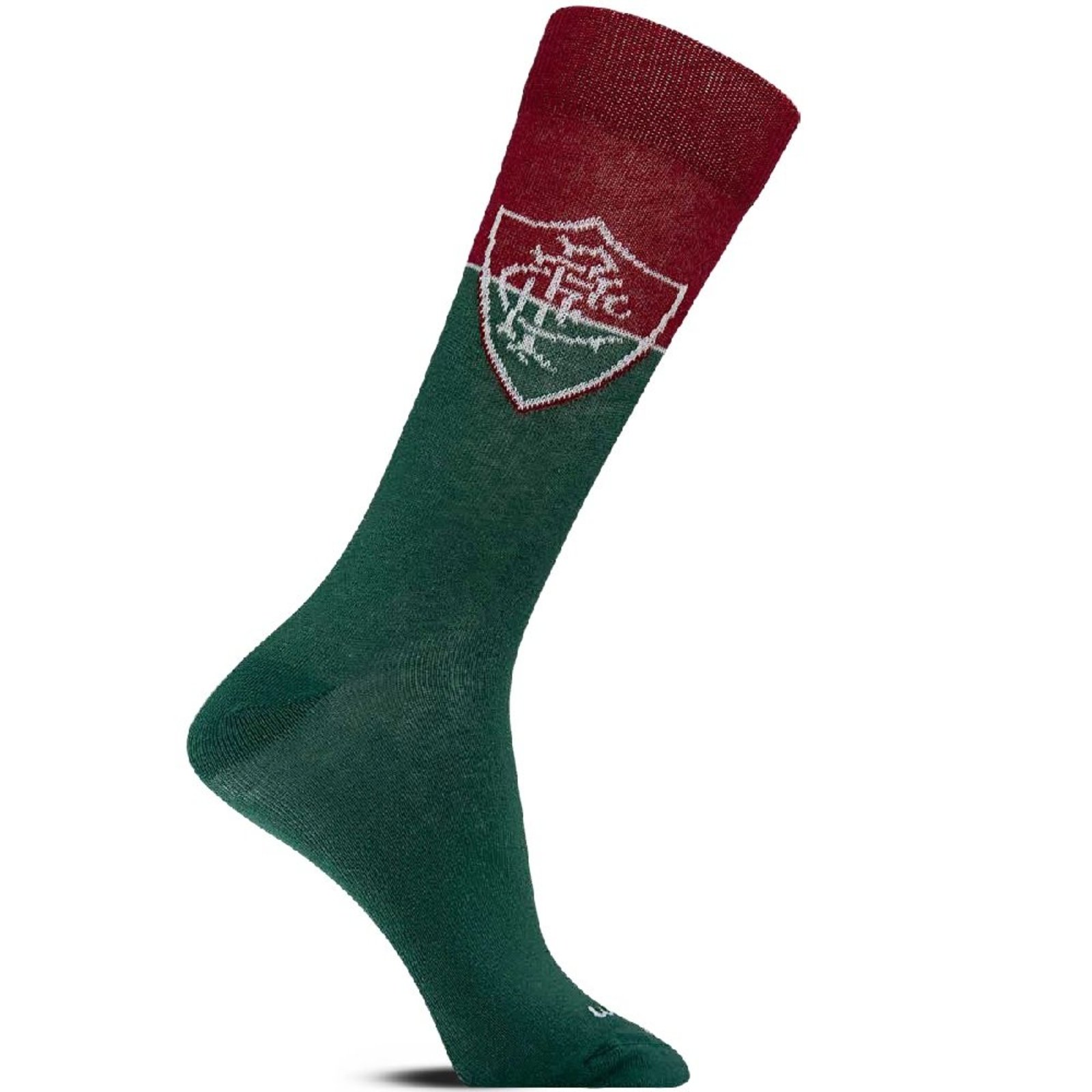 Meia Rikam Casual Masculina Fluminense - Verde/Vinho