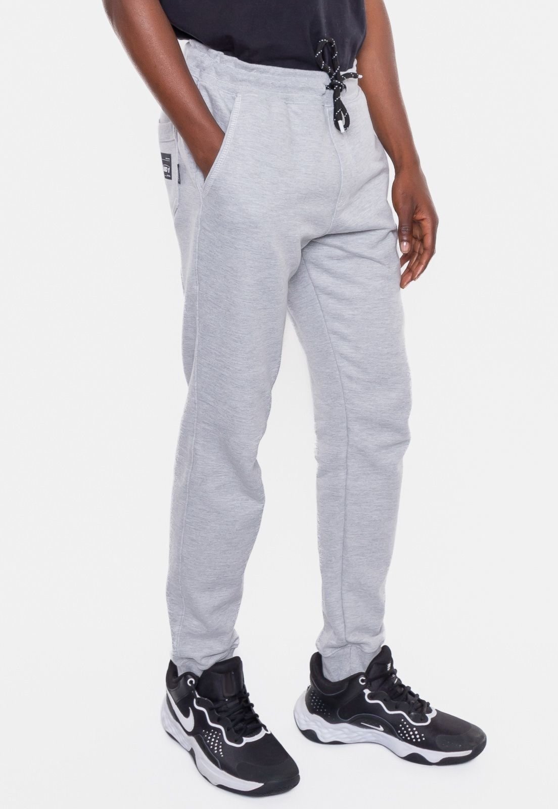 Calça AND1 Moletom Rubber Cinza Mescla Medio