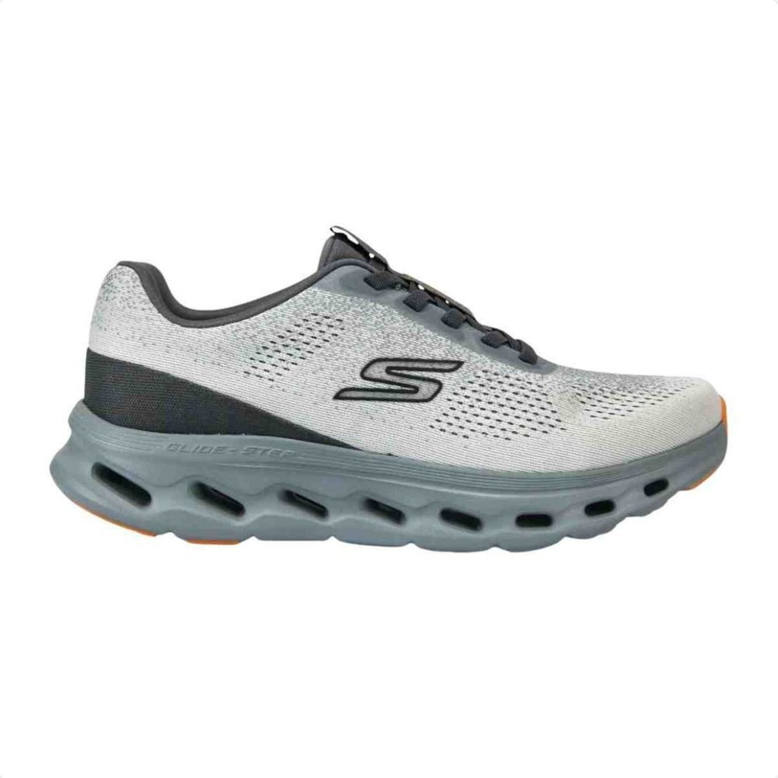 Tenis De Corrida Masculino Skechers Go Walk Glide Step Cinza