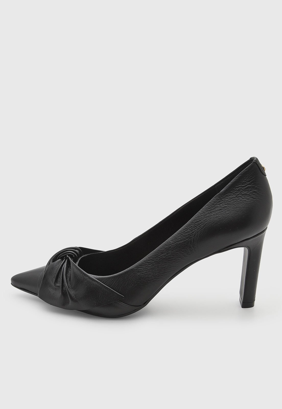 Scarpin Feminino Jorge Bischoff Couro Salto Médio Preto
