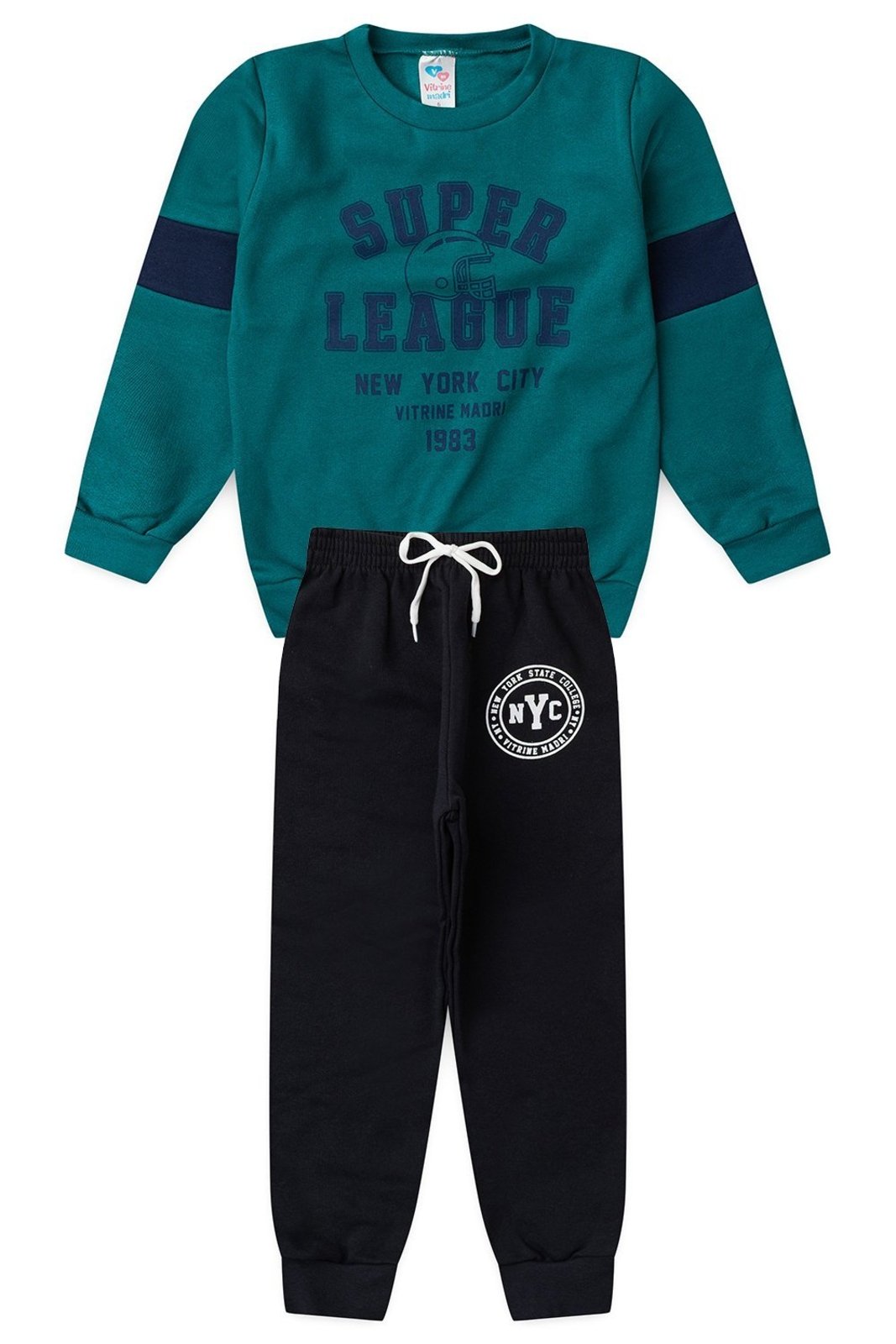 Infantil - Conjunto Moletom Menino College NYC League