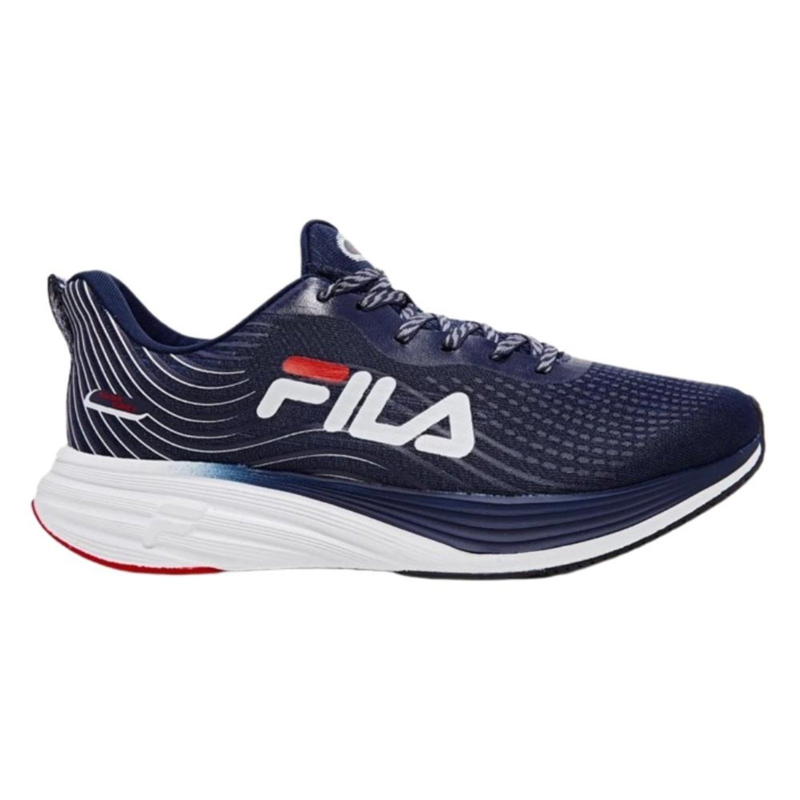 Vista 2 Tênis Fila Racer Curve 2 Masculino - Marinho/branco/vermelho azul Fila azul