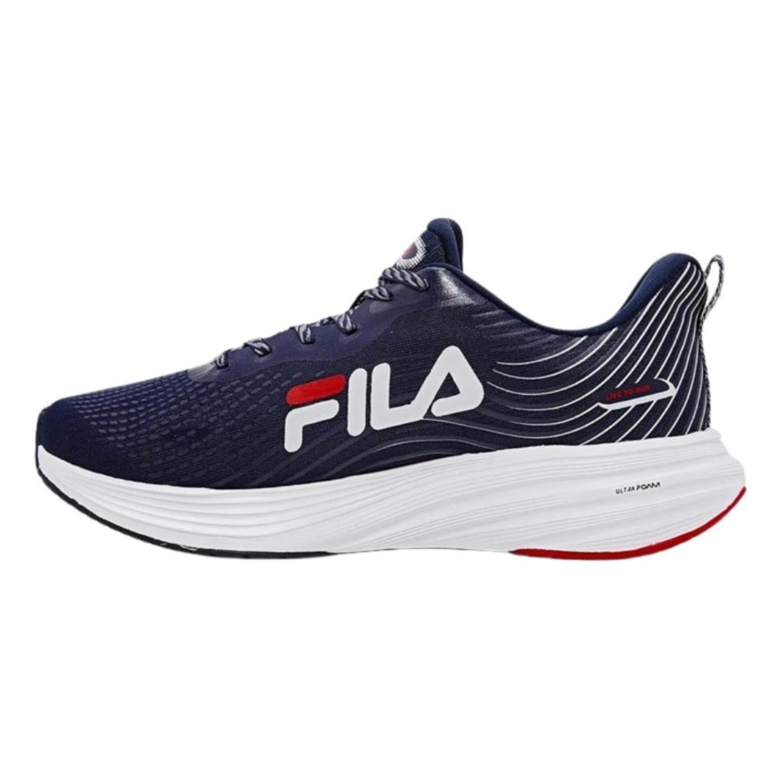 Vista 3 Tênis Fila Racer Curve 2 Masculino - Marinho/branco/vermelho azul Fila azul