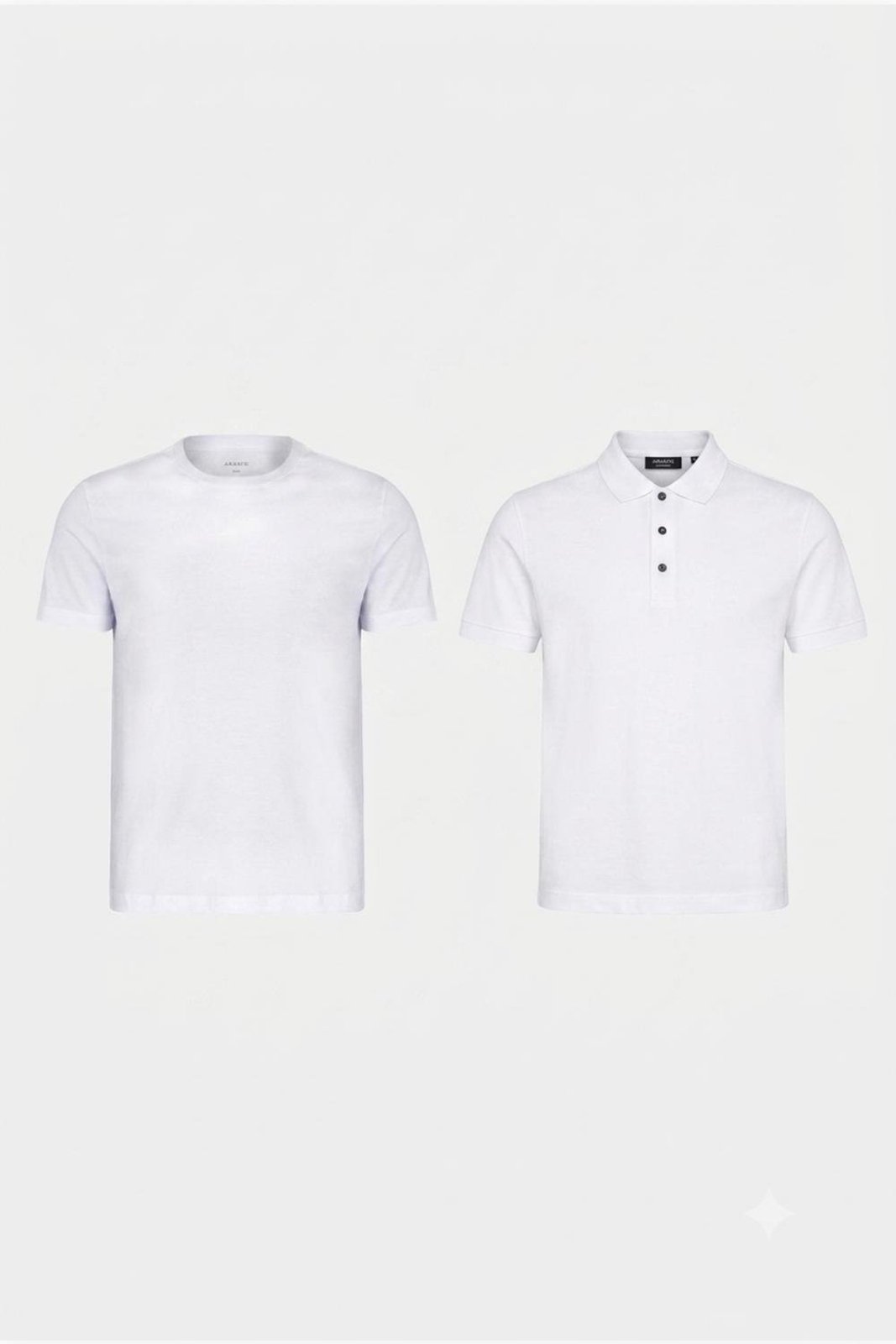 Kit Aramis Básico Clássico Branco (Polo + Camiseta)
