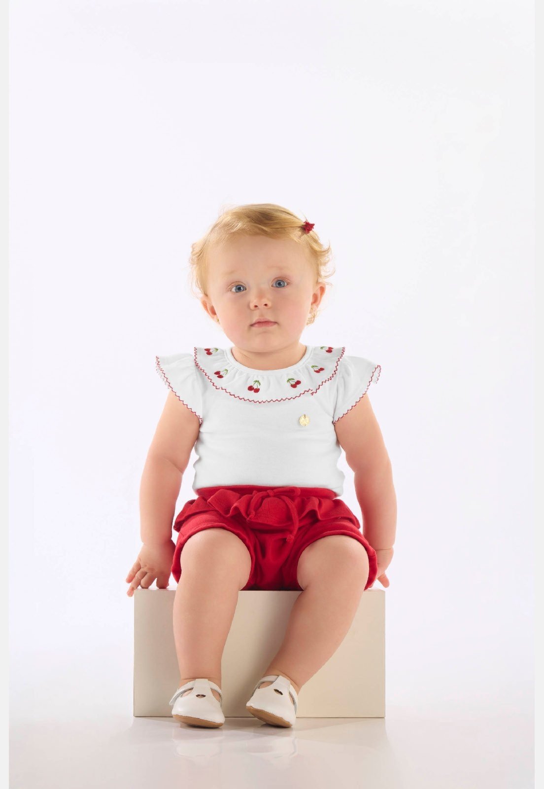 Infantil - Conjunto Body Short Suedine Up Baby Branco