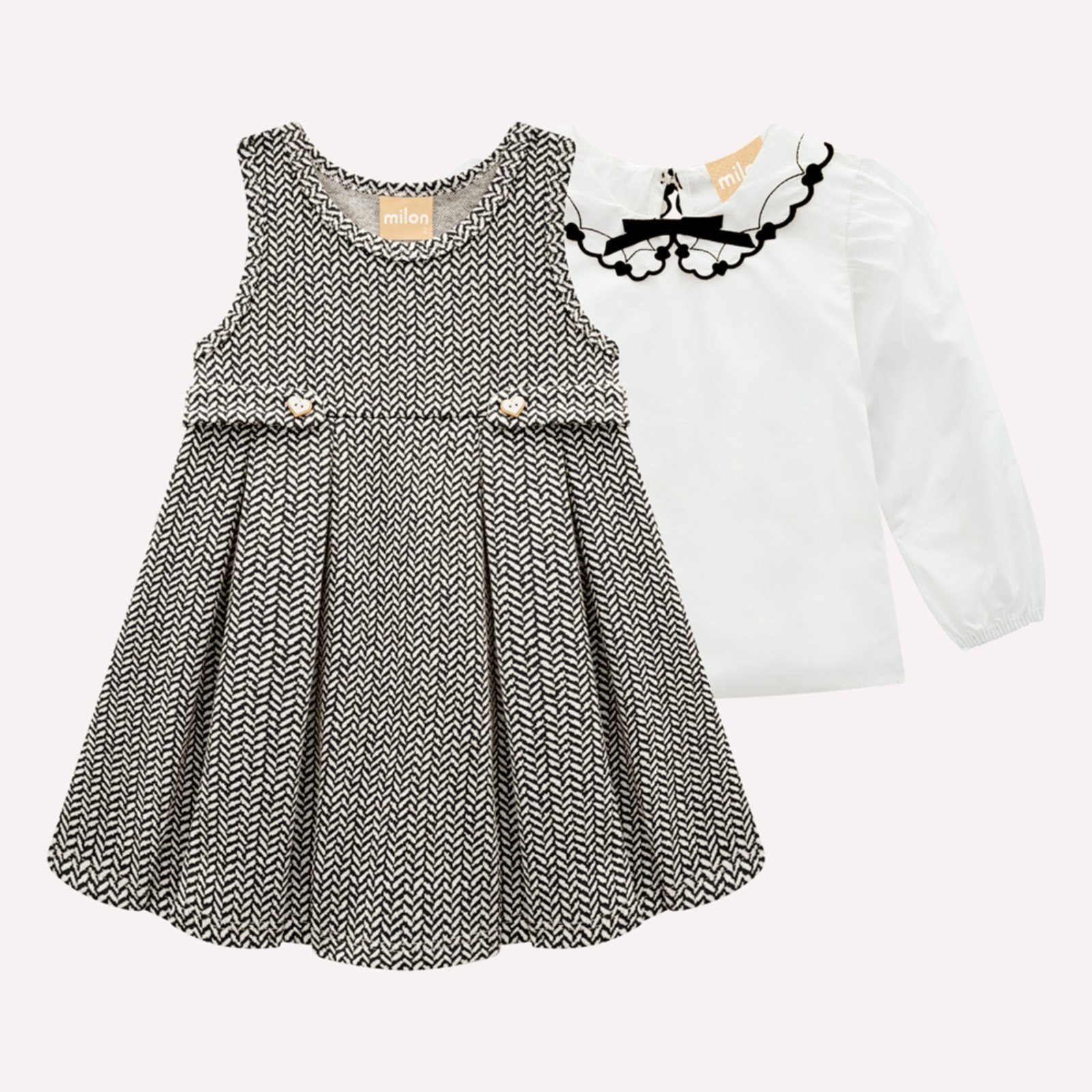 Infantil - Conjunto Menina Bordado Milon