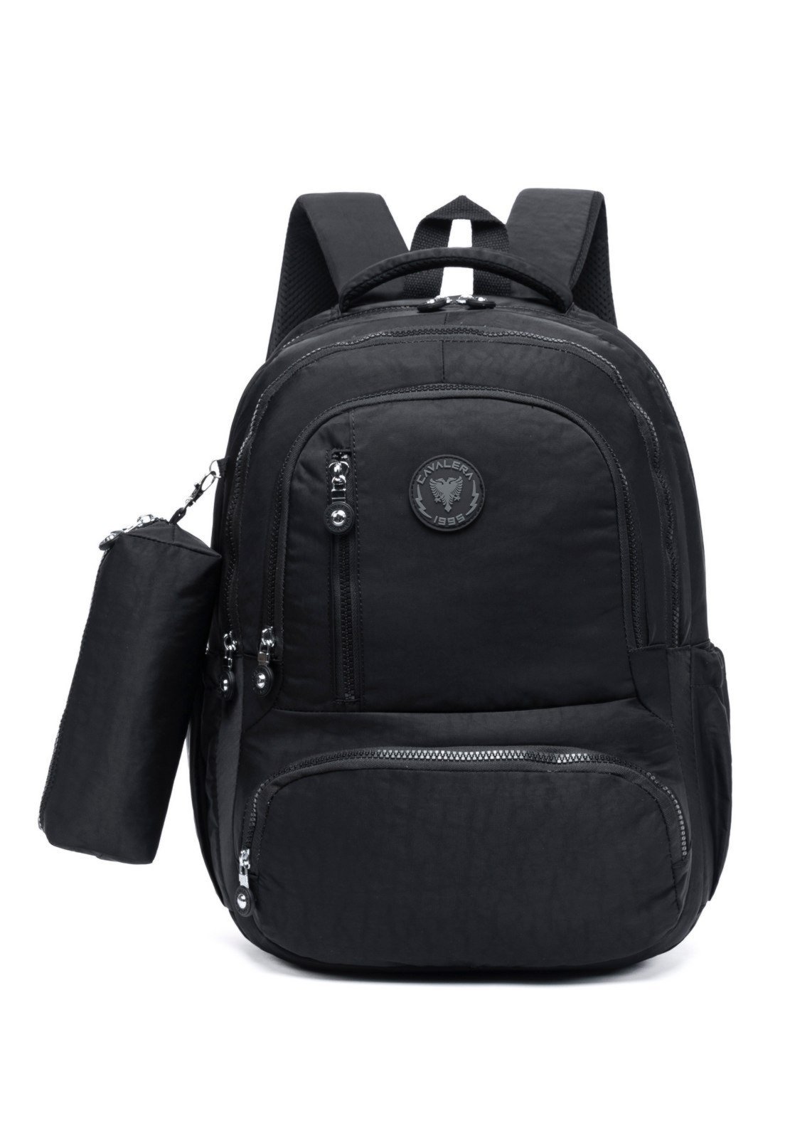 Kit Mochila Estojo Feminino Cavalera Escolar Faculdade Espaçosa Resistente