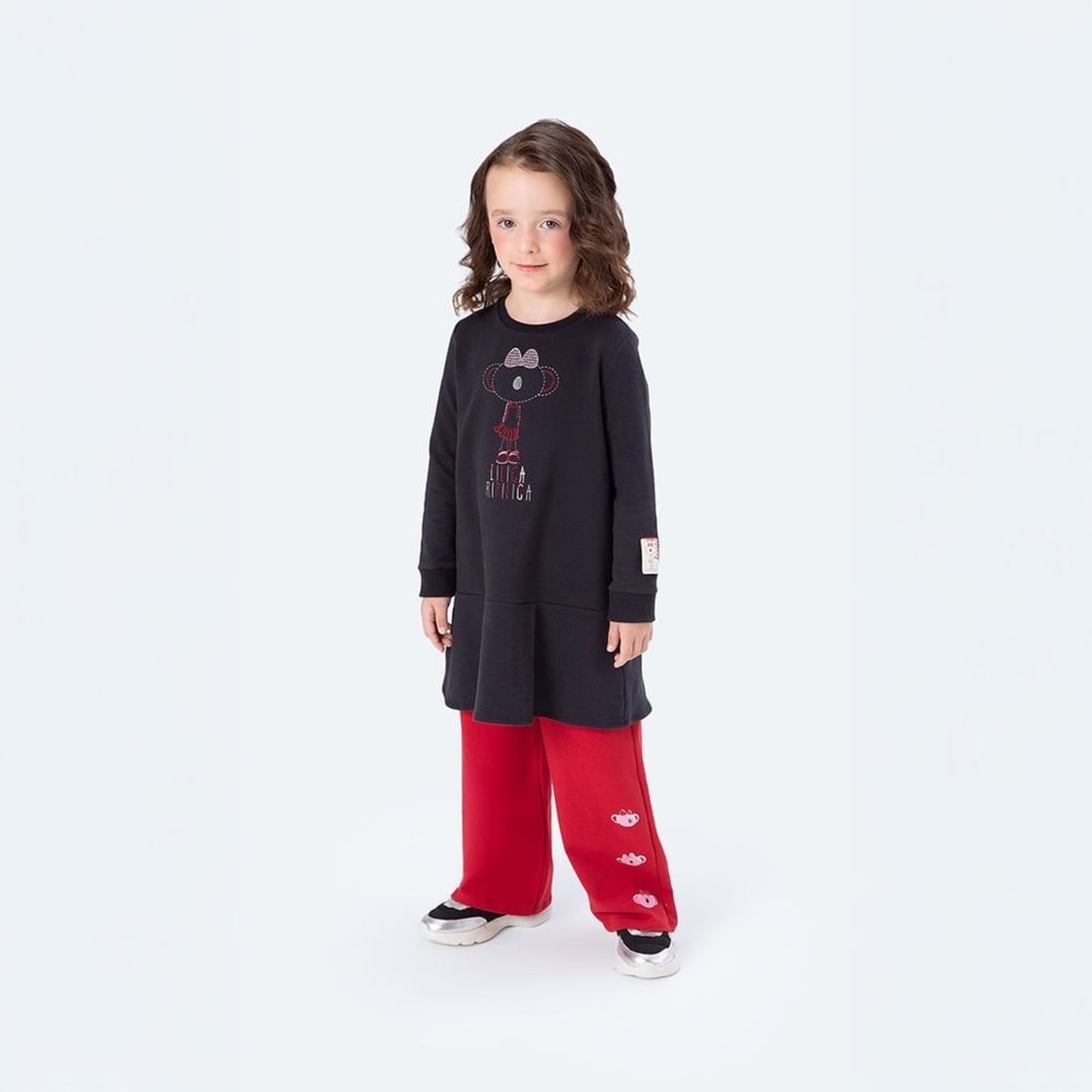 Infantil - Vestido Manga Longa Menina Lilica Ripilica