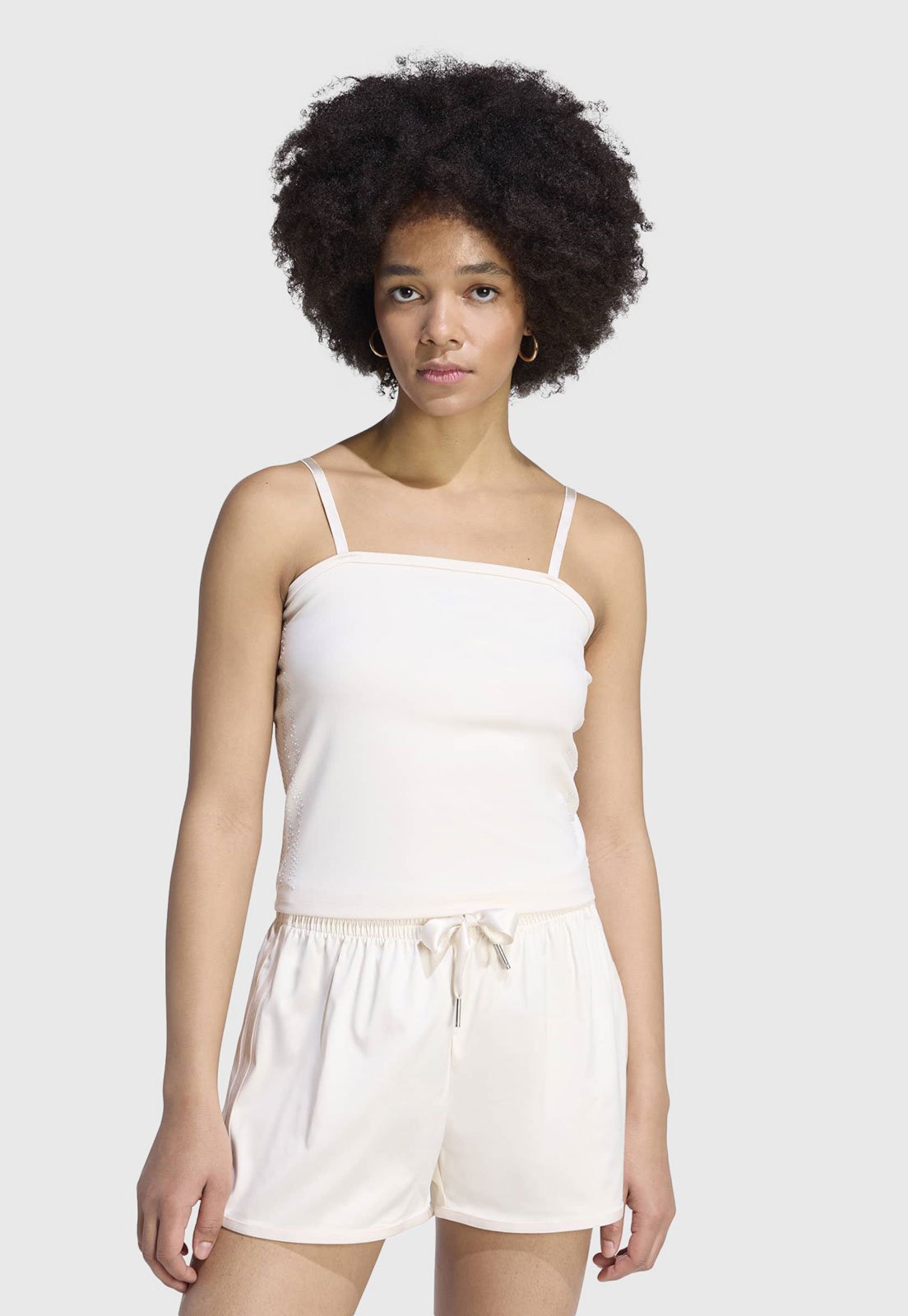 Top Feminino adidas Originals Pearl Tube Off-White