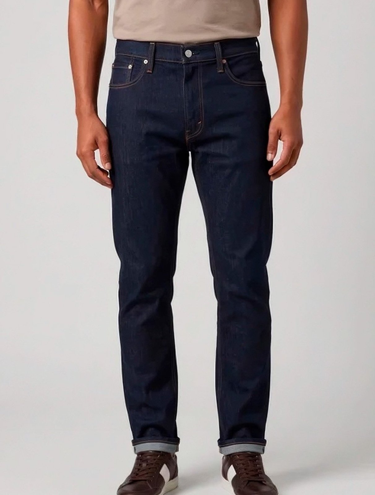 Calça Levis Jeans Masculina 512 Slim Taper Stretch Azul Escuro