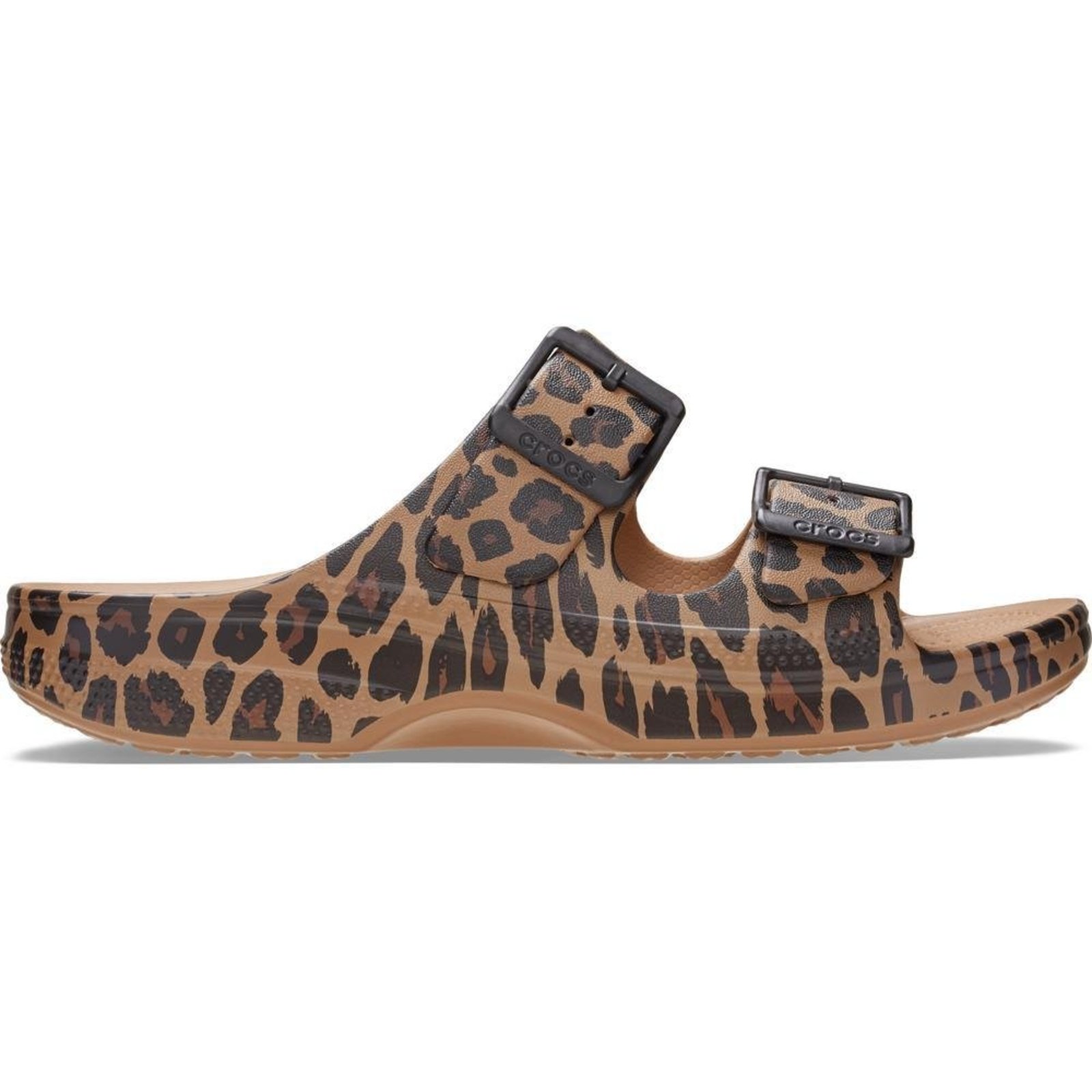 Sandália Crocs Saturday Animal Sandal W Sepia/Leopard Onça escuro