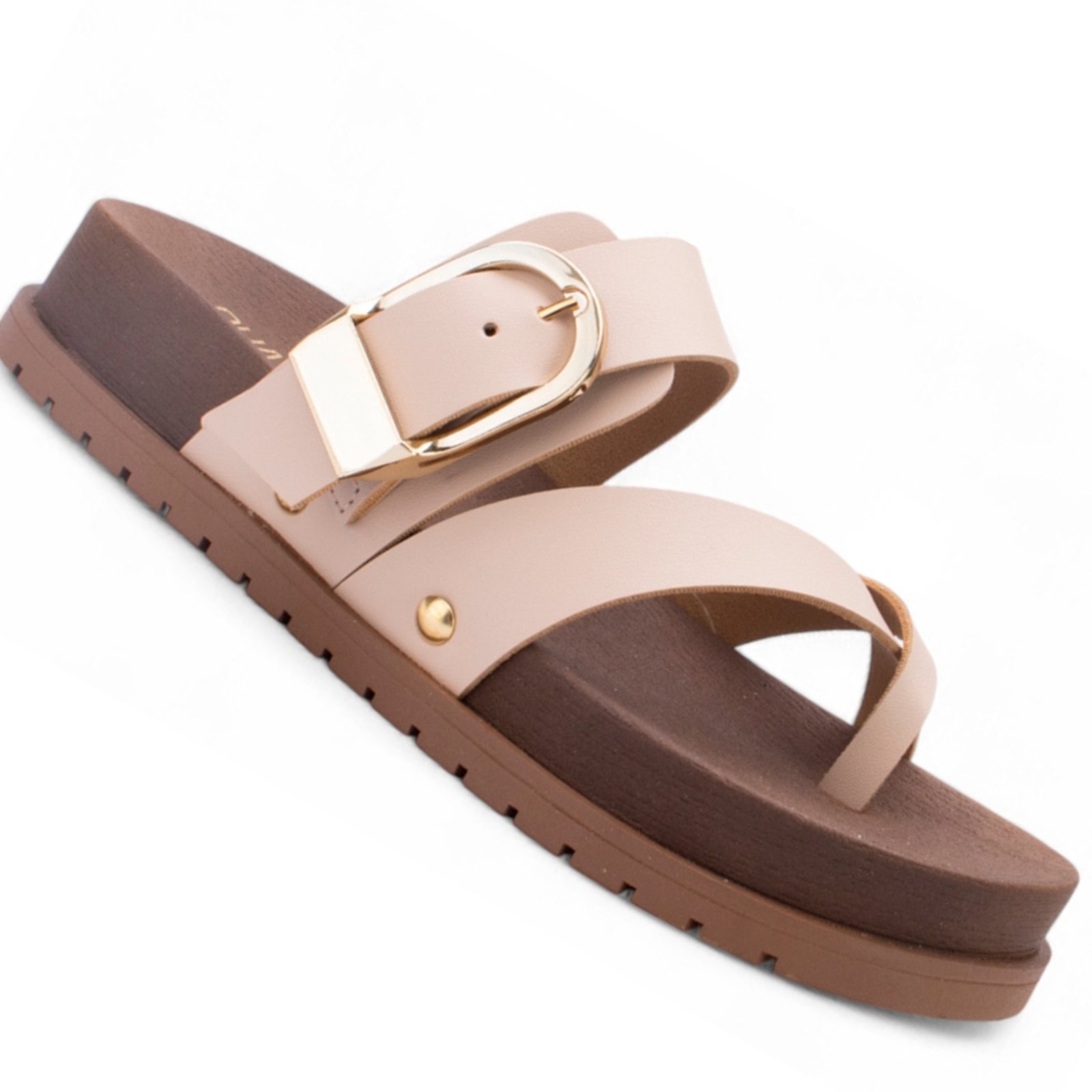 Vista 2 Chinelo Sua Cia 8419.16317 Feminino BR SPORTS bege BR SPORTS bege