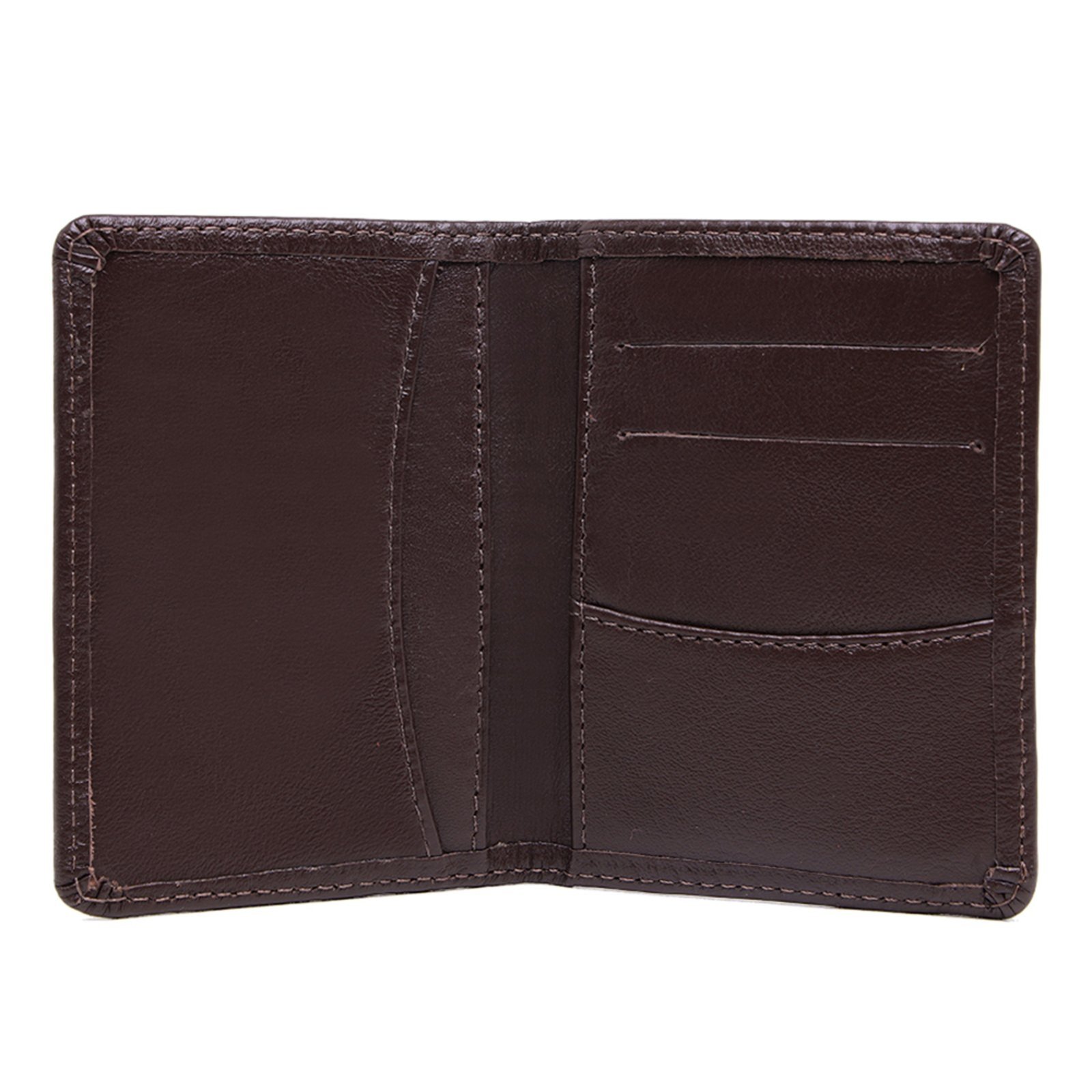 Vista 3 Carteira Masculina Malbork Couro Slin Dinheiro CA-086M marrom Malbork marrom
